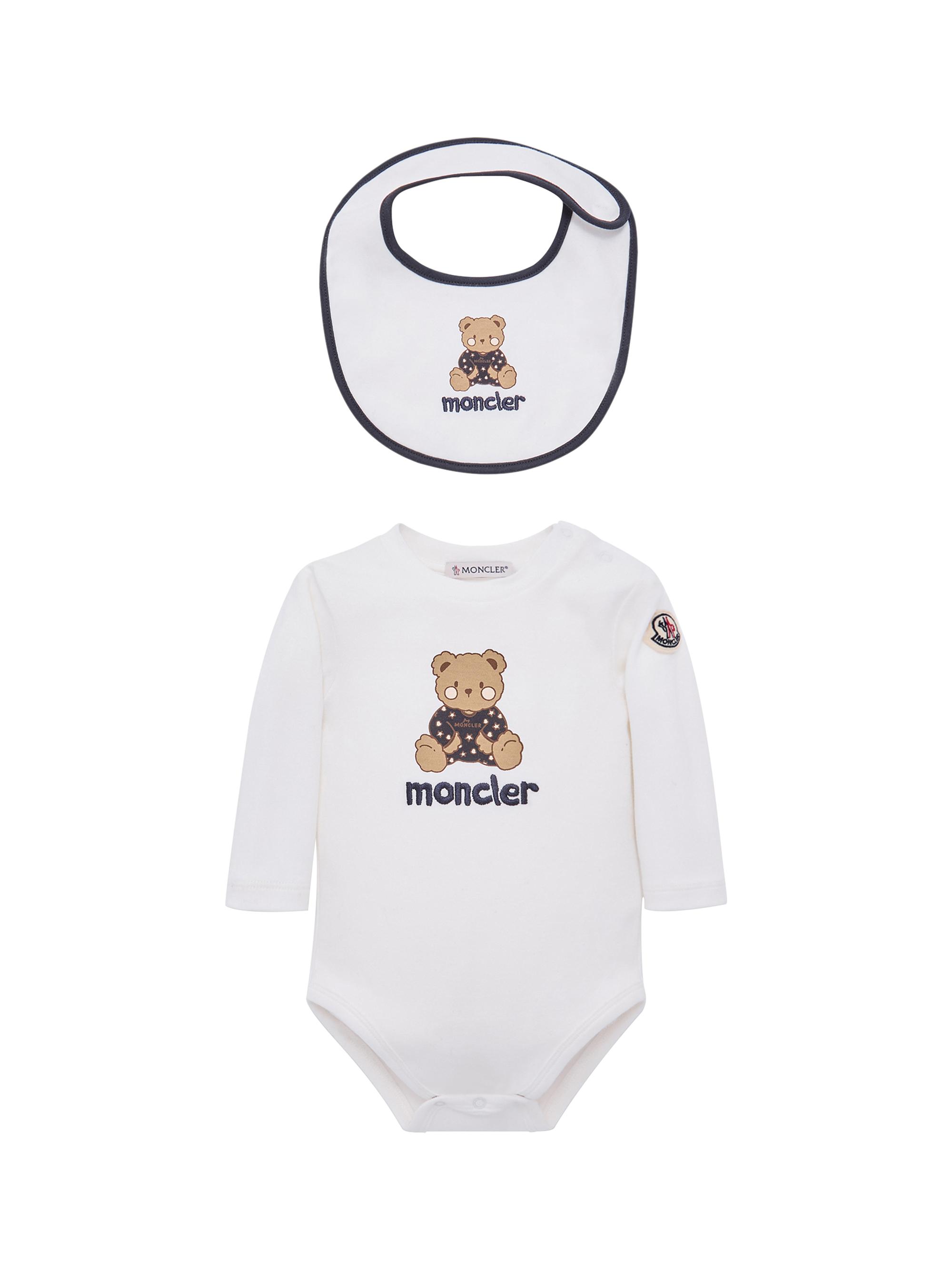 Moncler Baby's Set in Cotton - White 9 Months