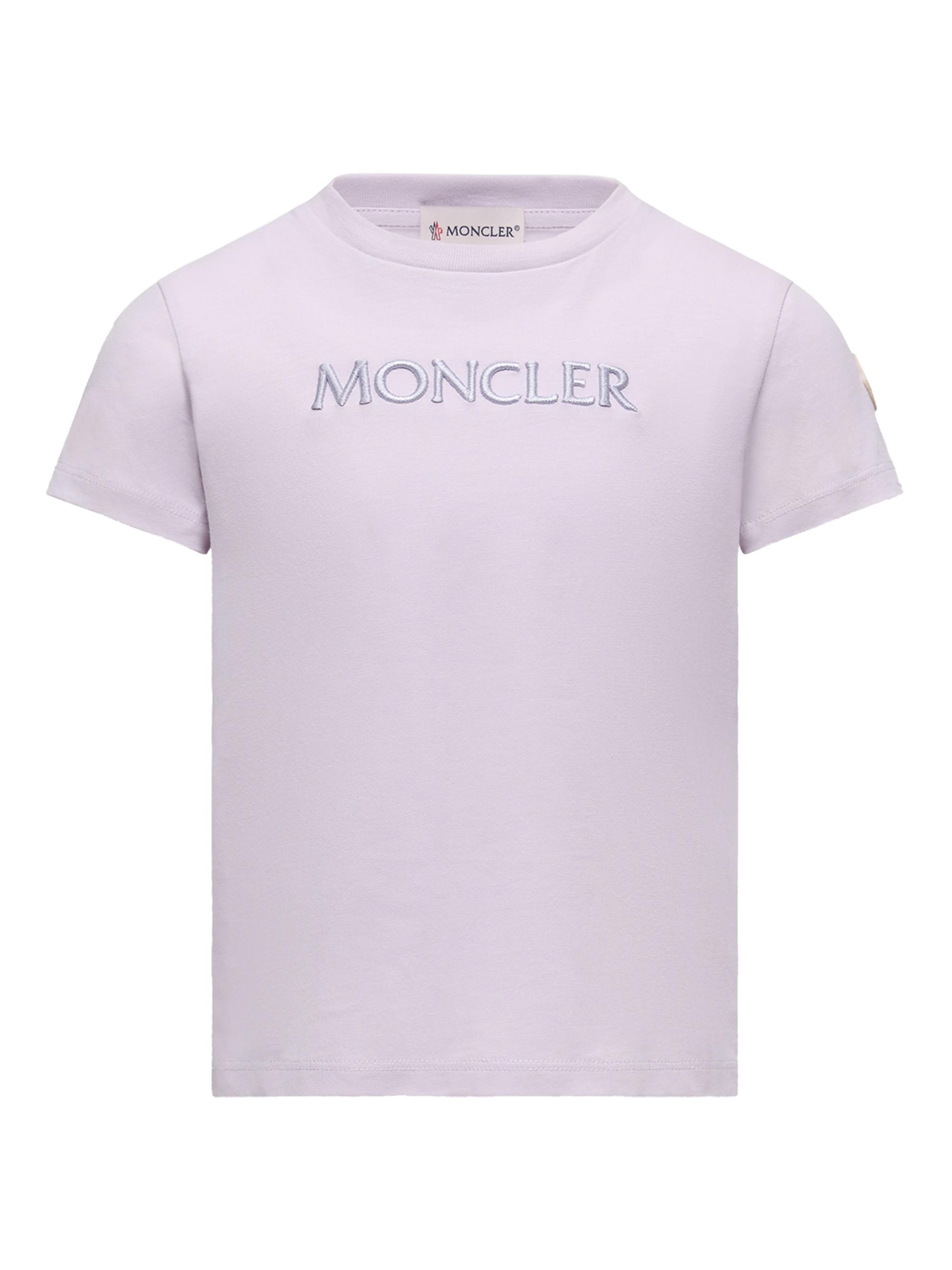 Moncler Little Girl's & Girl's Crew Neck T-Shirt in Cotton - Lilac