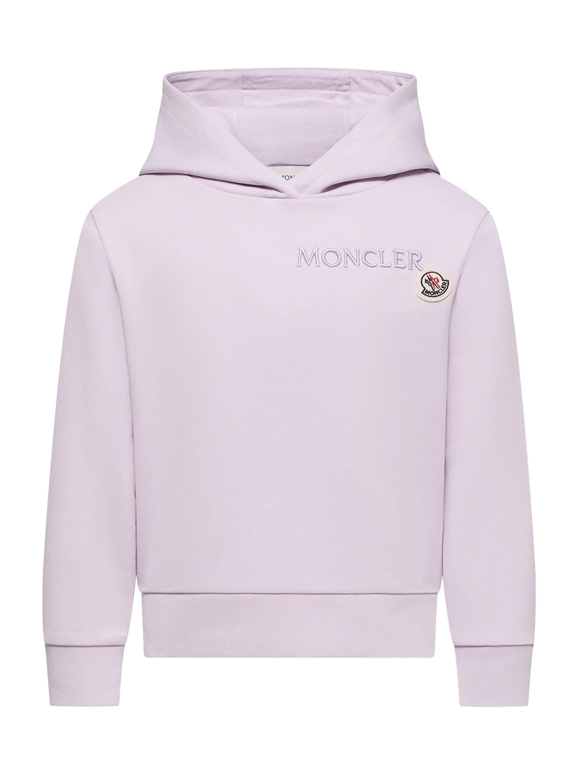 Moncler Little Girl's & Girl's Hoodie in Cotton - Lilac