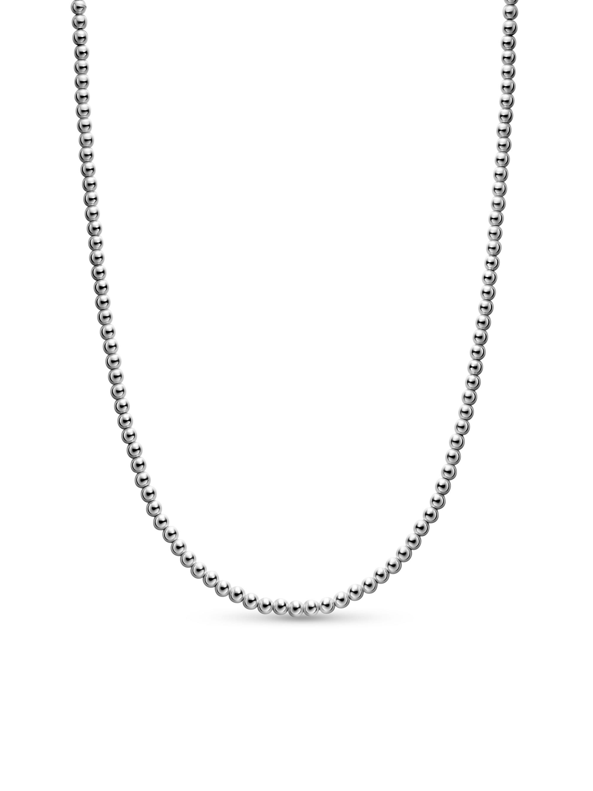 David Yurman Men's Spiritual Beads Metal Bead Necklace in Sterling Silver, 4MM - Silver