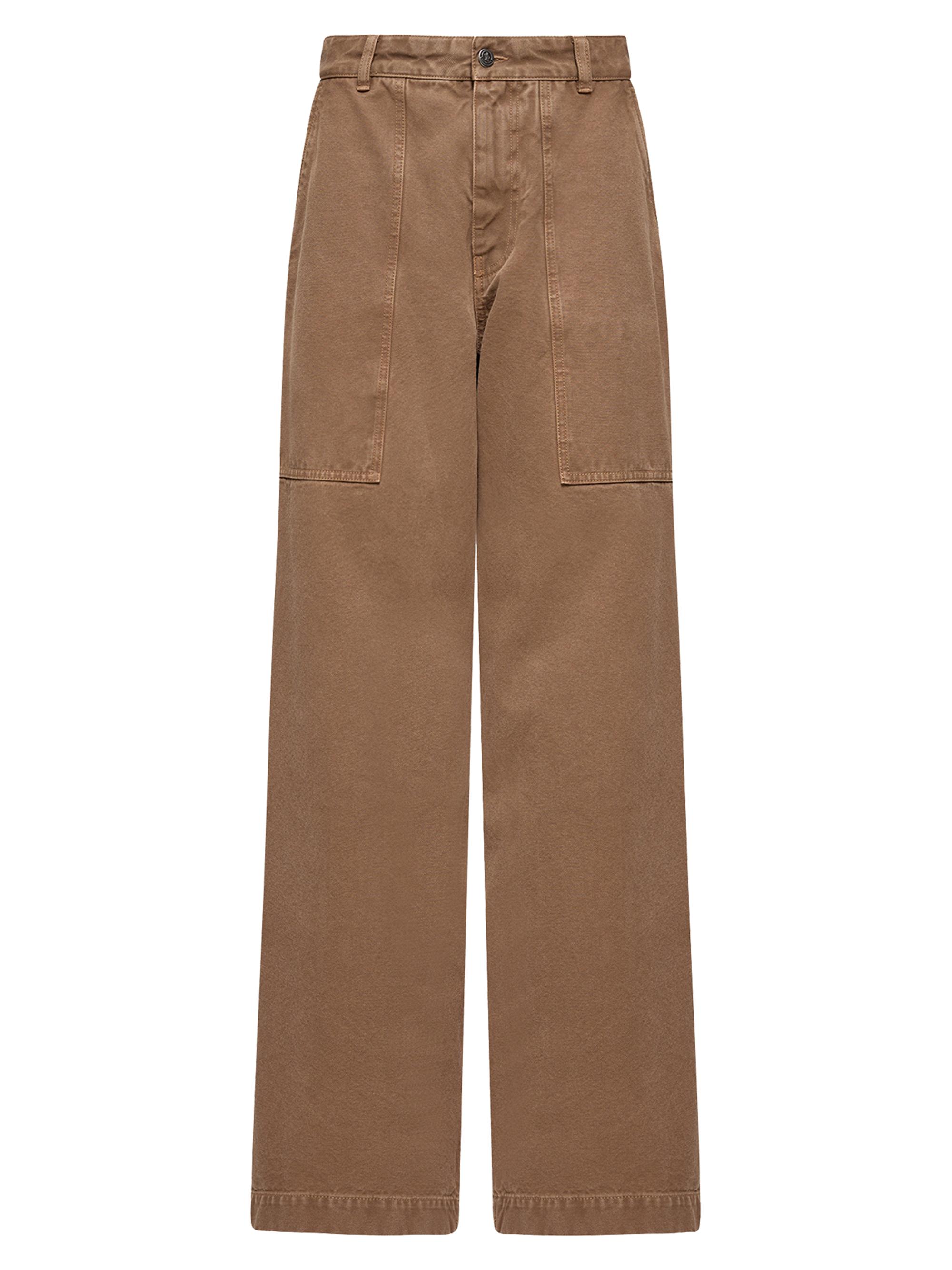 Moncler Women's Pants in Cotton - Brown