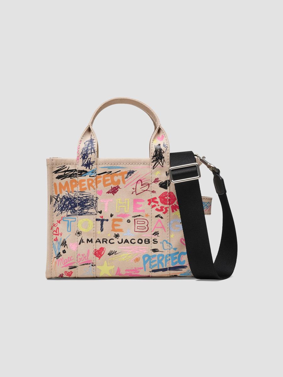 Marc Jacobs The Punk Scribble Canvas Small Tote Bag | Saks Fifth