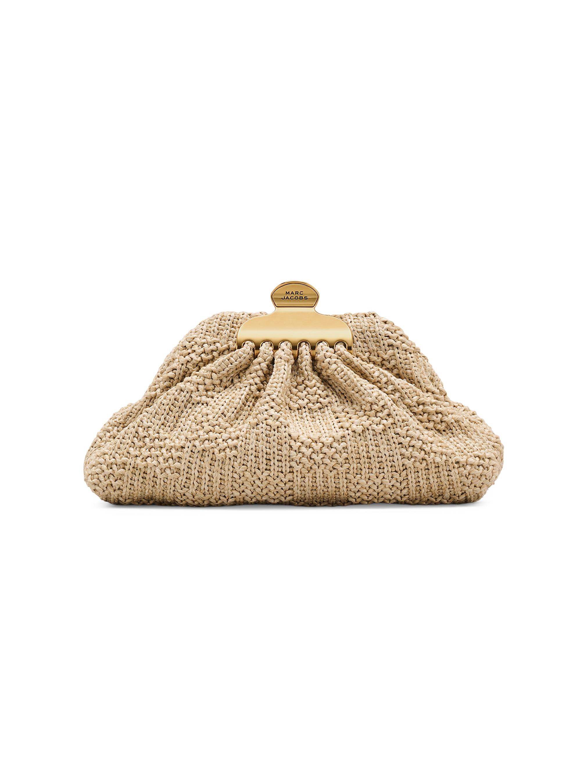 Marc Jacobs Women's The Summer Woven Glam Claw Clip Small Clutch - Natural