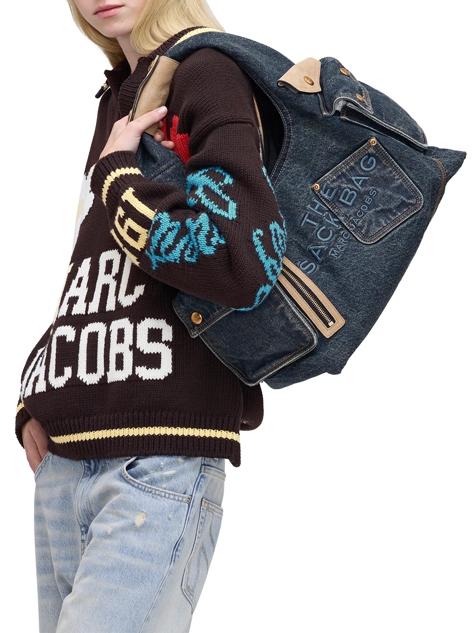 Marc Jacobs The Denim & Suede Cargo Sack Bag | Saks Fifth Avenue