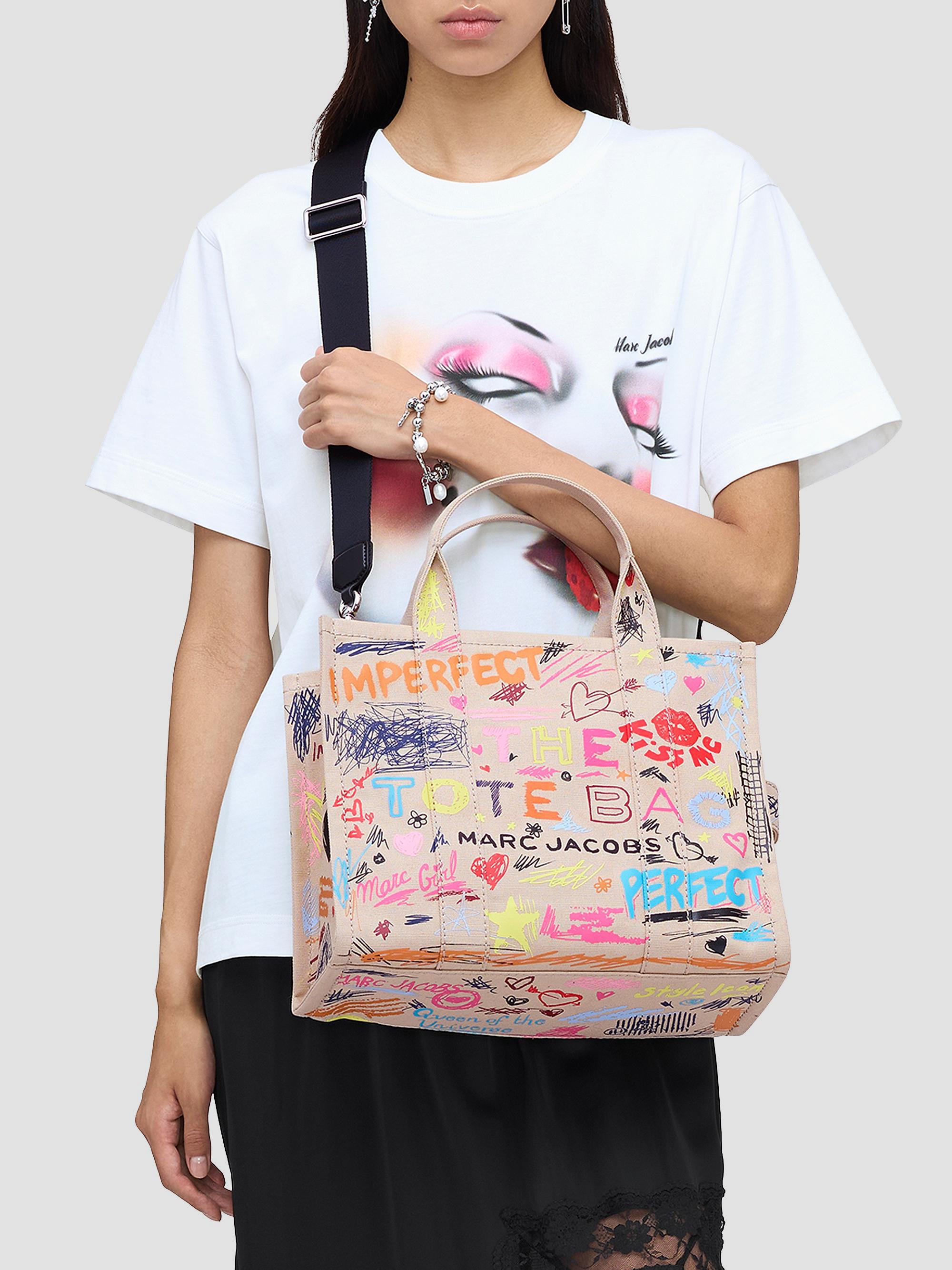 Marc Jacobs The Punk Medium Scribble Canvas Tote Bag | Saks Fifth