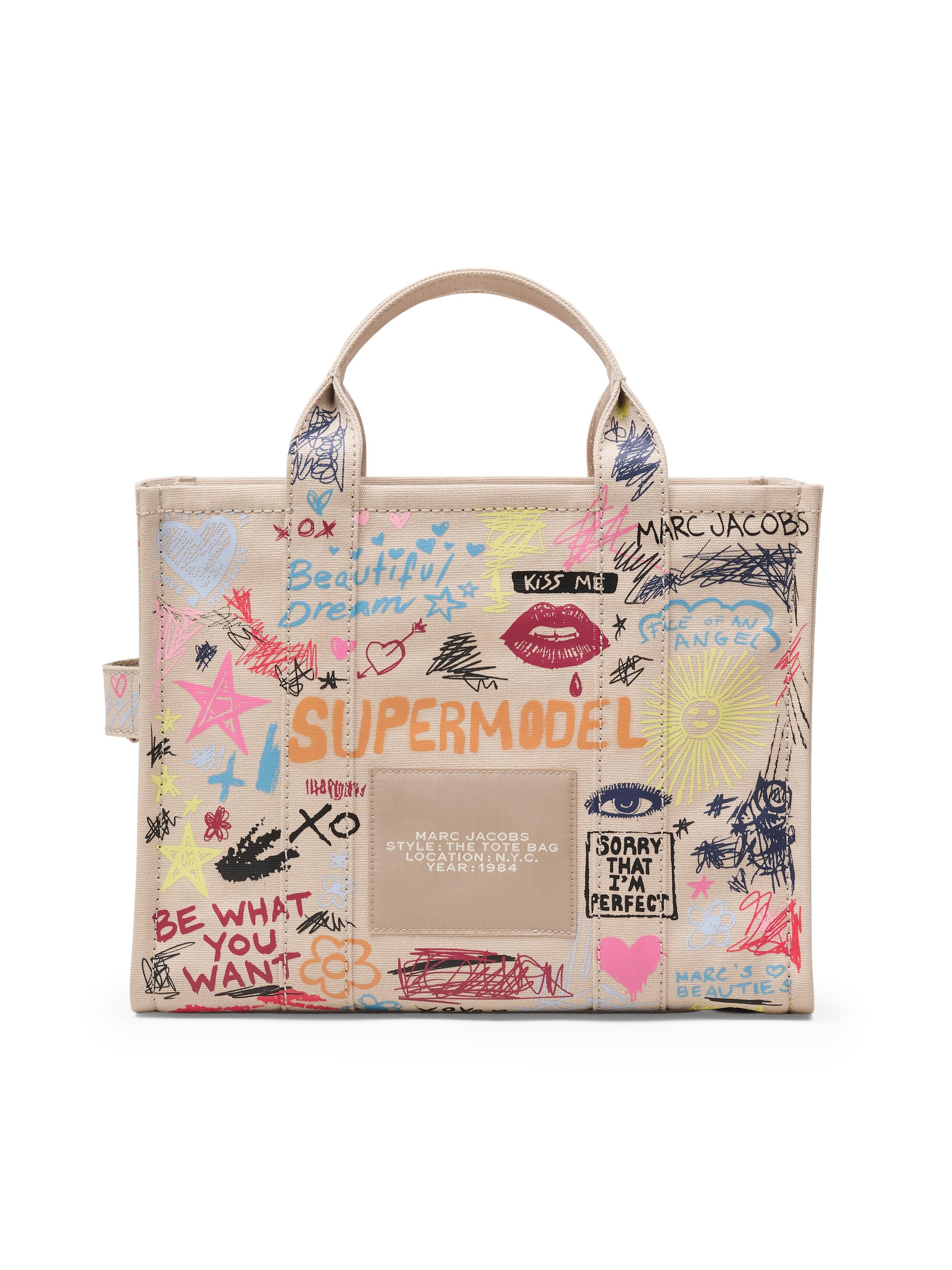 Marc Jacobs The Punk Medium Scribble Canvas Tote Bag | Saks Fifth
