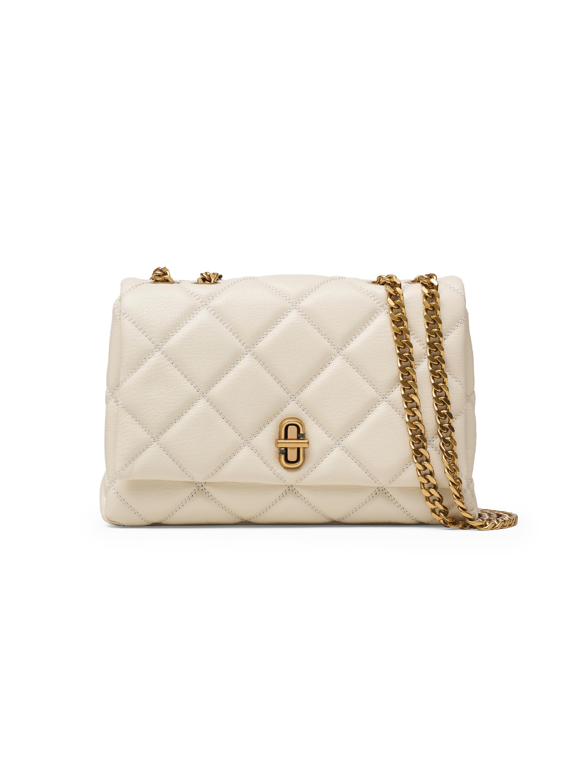 Marc Jacobs Women's The Slim Dual Quilted Convertible Shoulder Bag - Cloud White