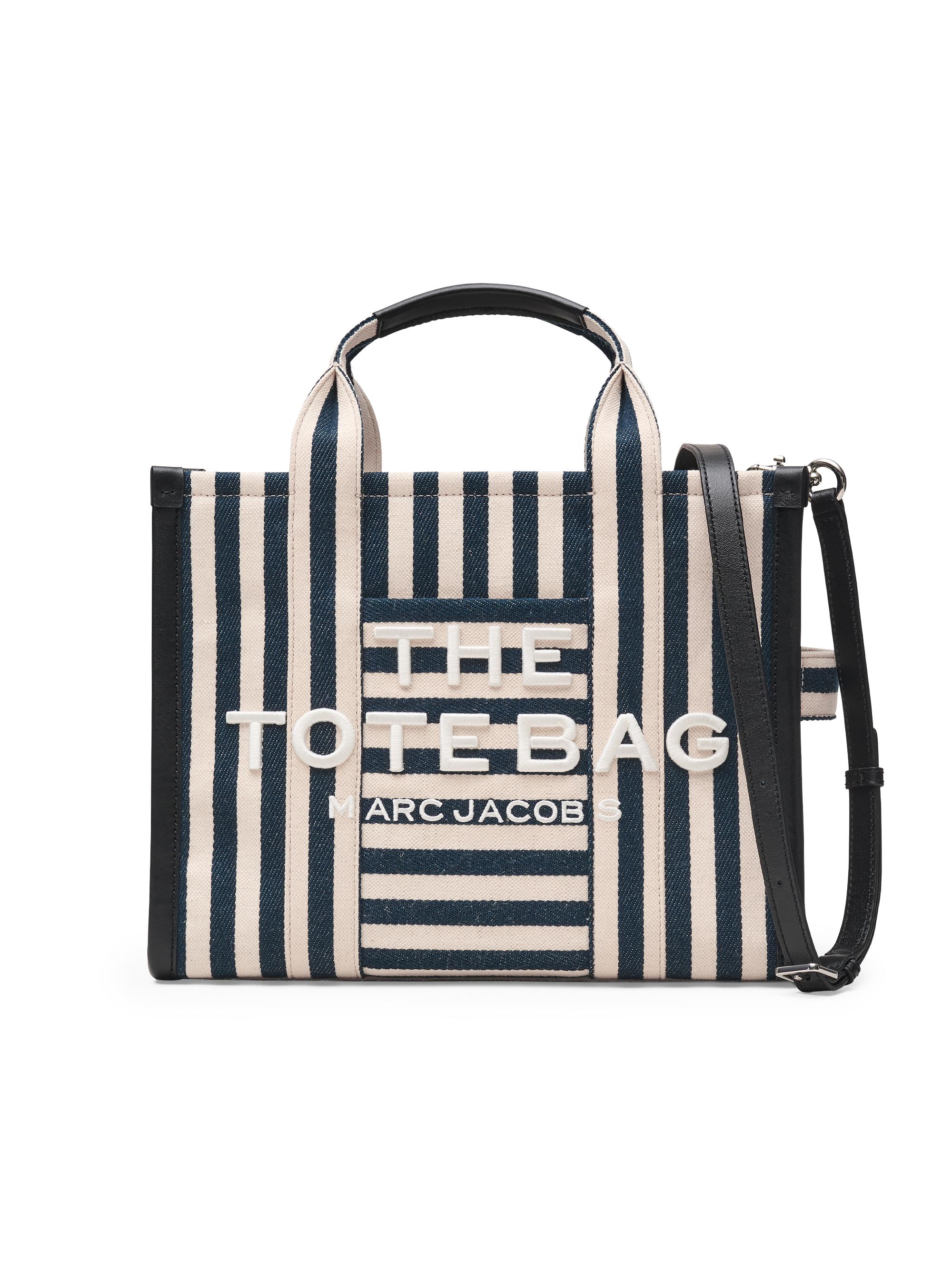 Marc Jacobs Women's The Stripe Canvas  Tote Bag - Blue Sea Multi