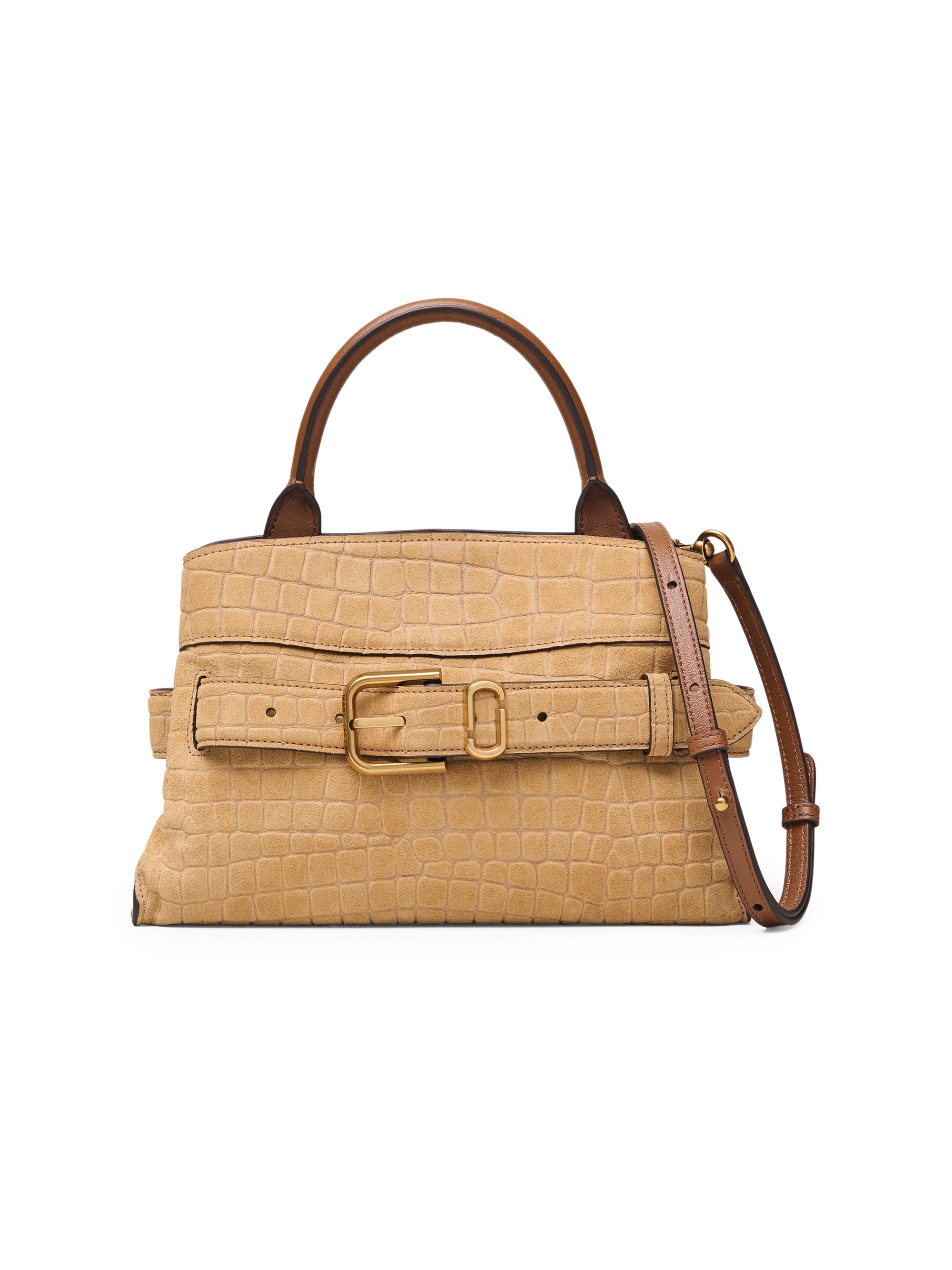 Marc Jacobs Women's The Dakota  Croc Suede Satchel Bag - Sahara