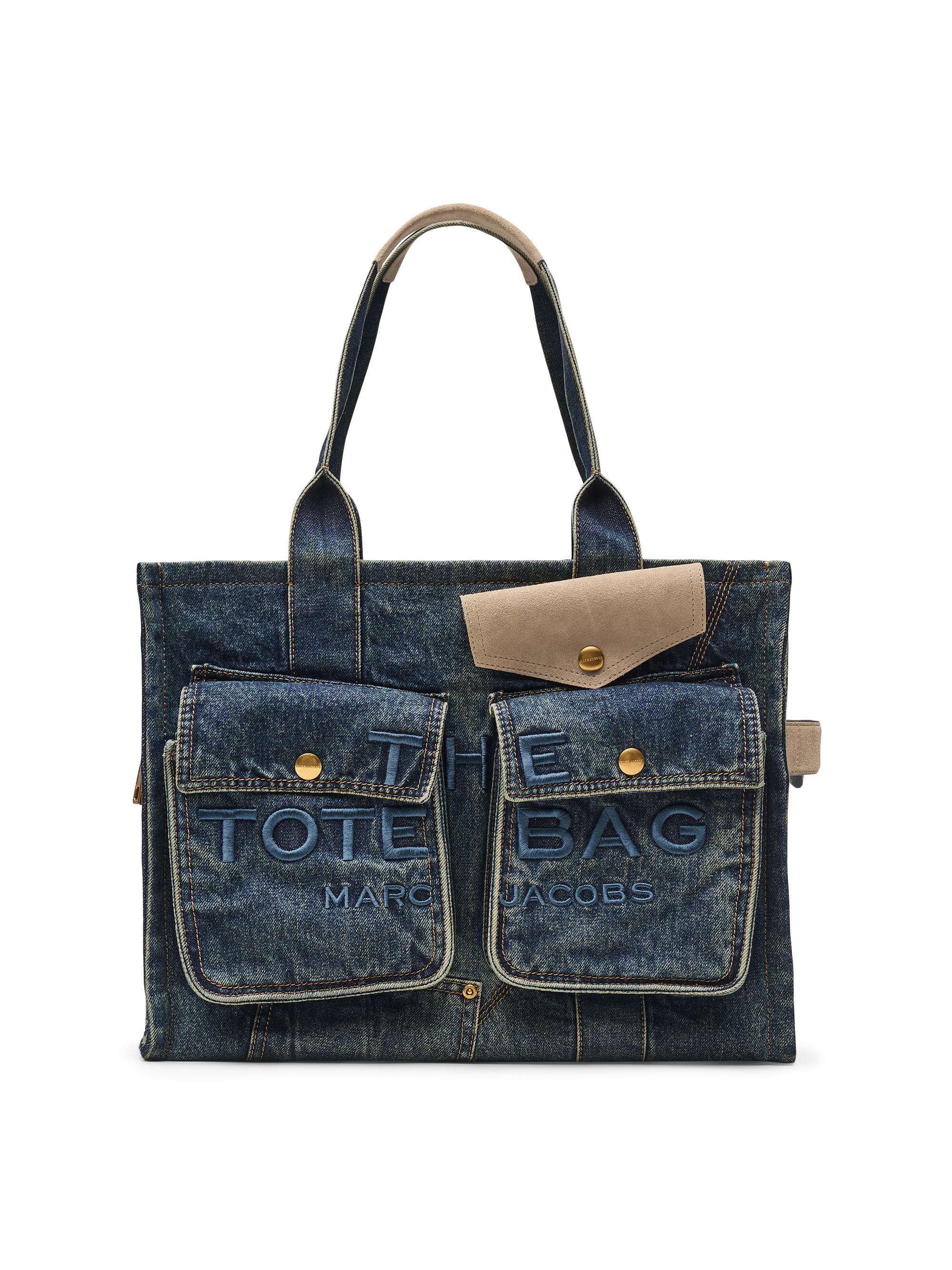Marc Jacobs Women's The Denim  Cargo Tote Bag - Dark Wash Indigo
