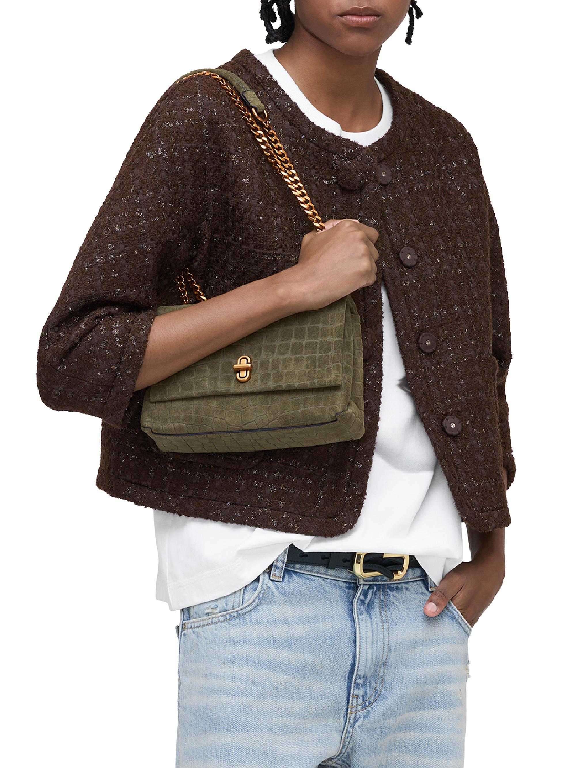 Marc Jacobs The Suede Croc Dual Convertible Shoulder Bag | Saks