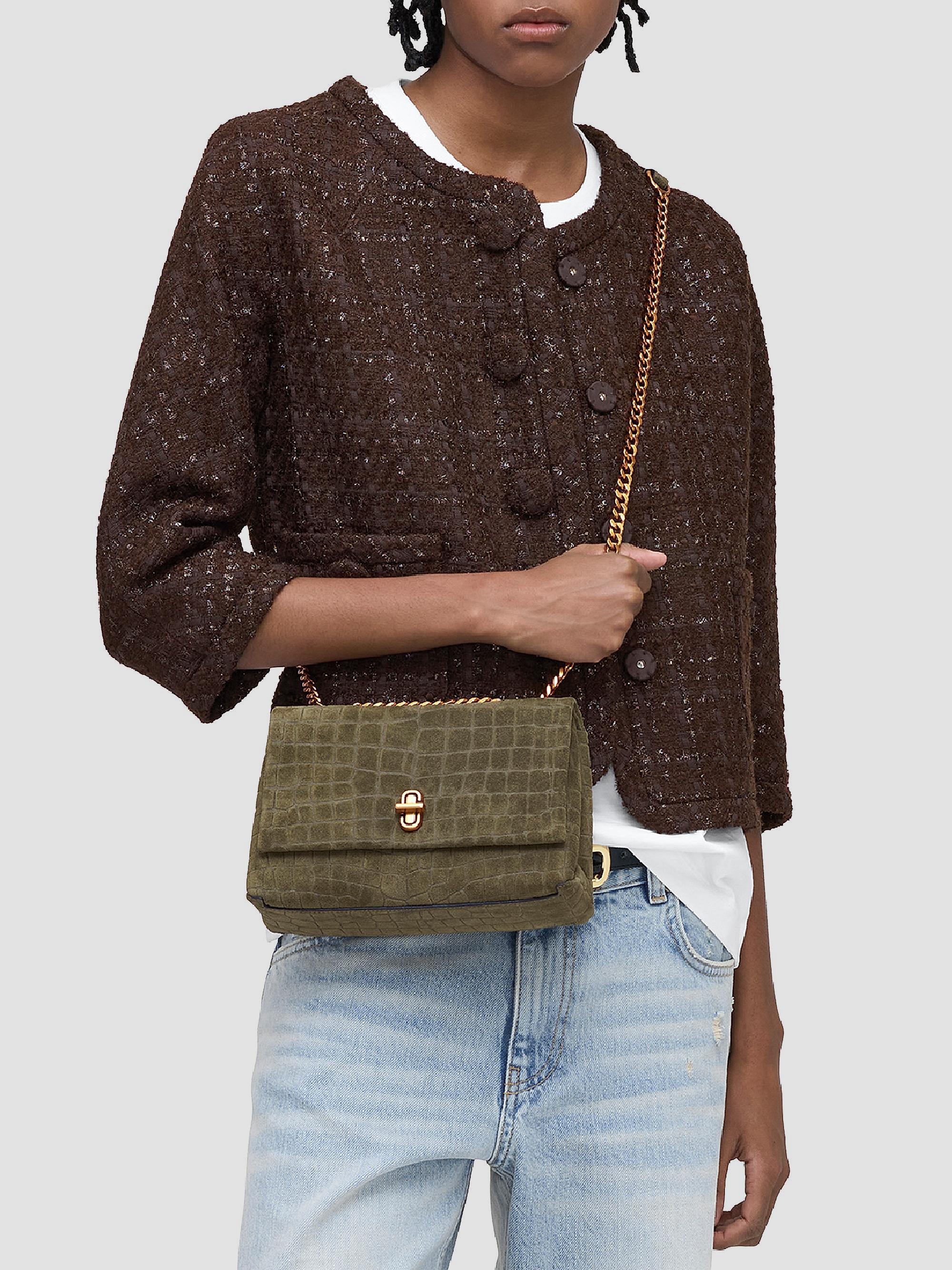 Marc Jacobs The Suede Croc Dual Convertible Shoulder Bag | Saks