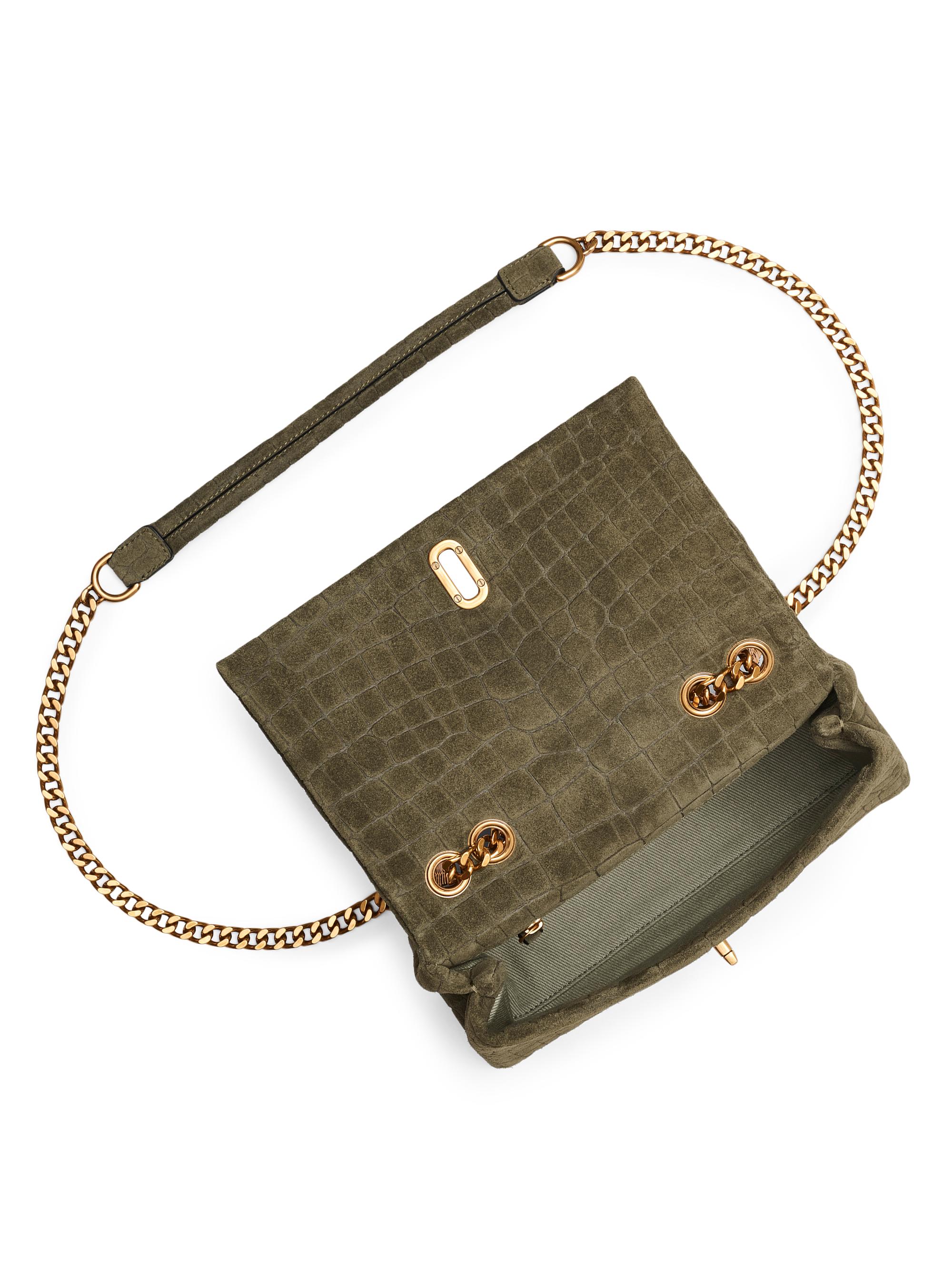Marc Jacobs The Suede Croc Dual Convertible Shoulder Bag | Saks