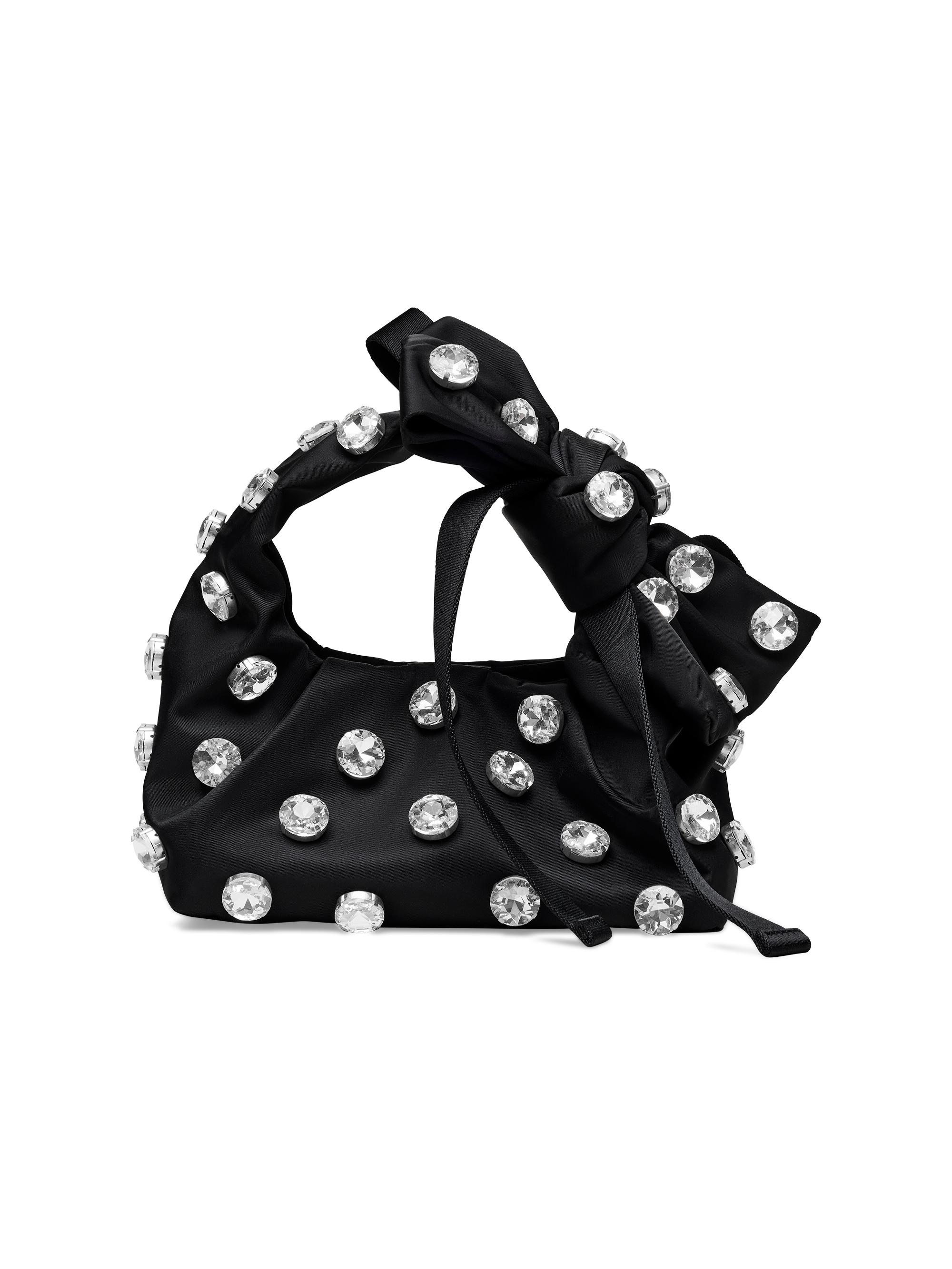 Marc Jacobs Women's The Gem Bow Mini Nylon Sack Bag - Black