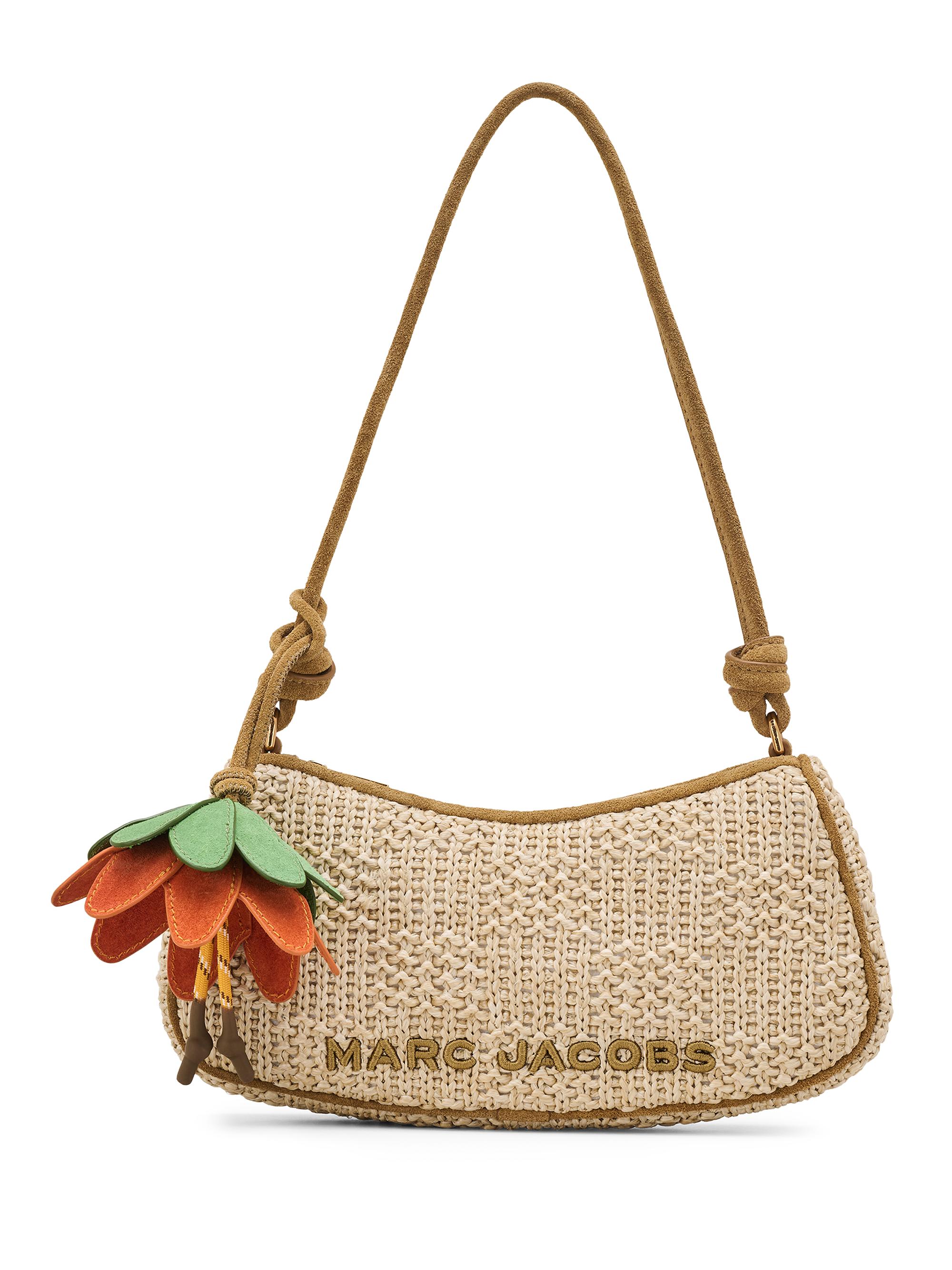 Marc Jacobs Women's Woven Charm Shoulder Bag - Natural