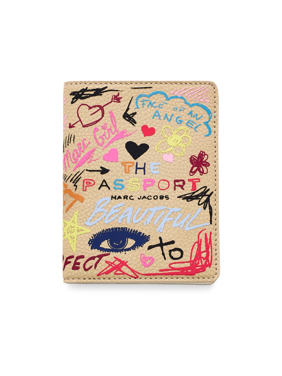 Marc Jacobs The Punk Scribble Passport Case | Saks Fifth Avenue