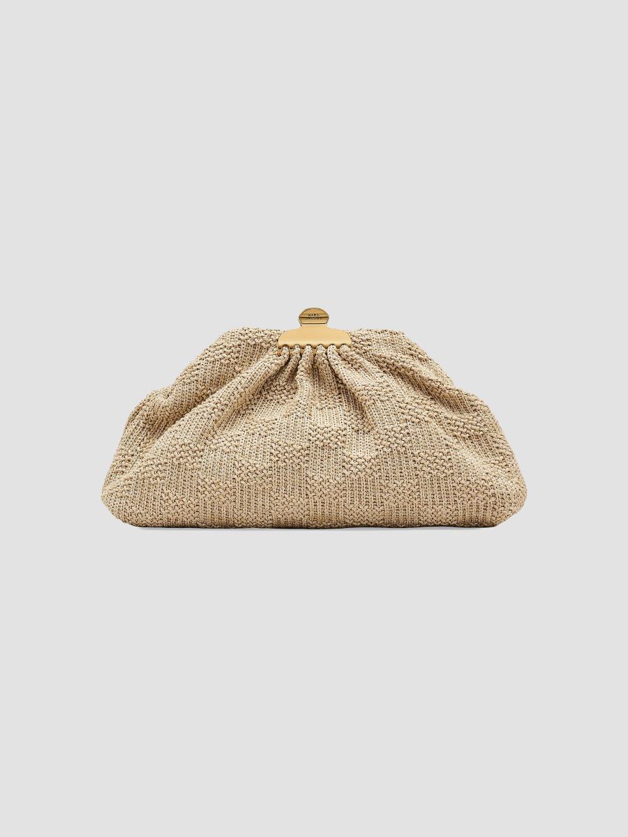Marc Jacobs Women's The Woven Glam Clutch In Natural