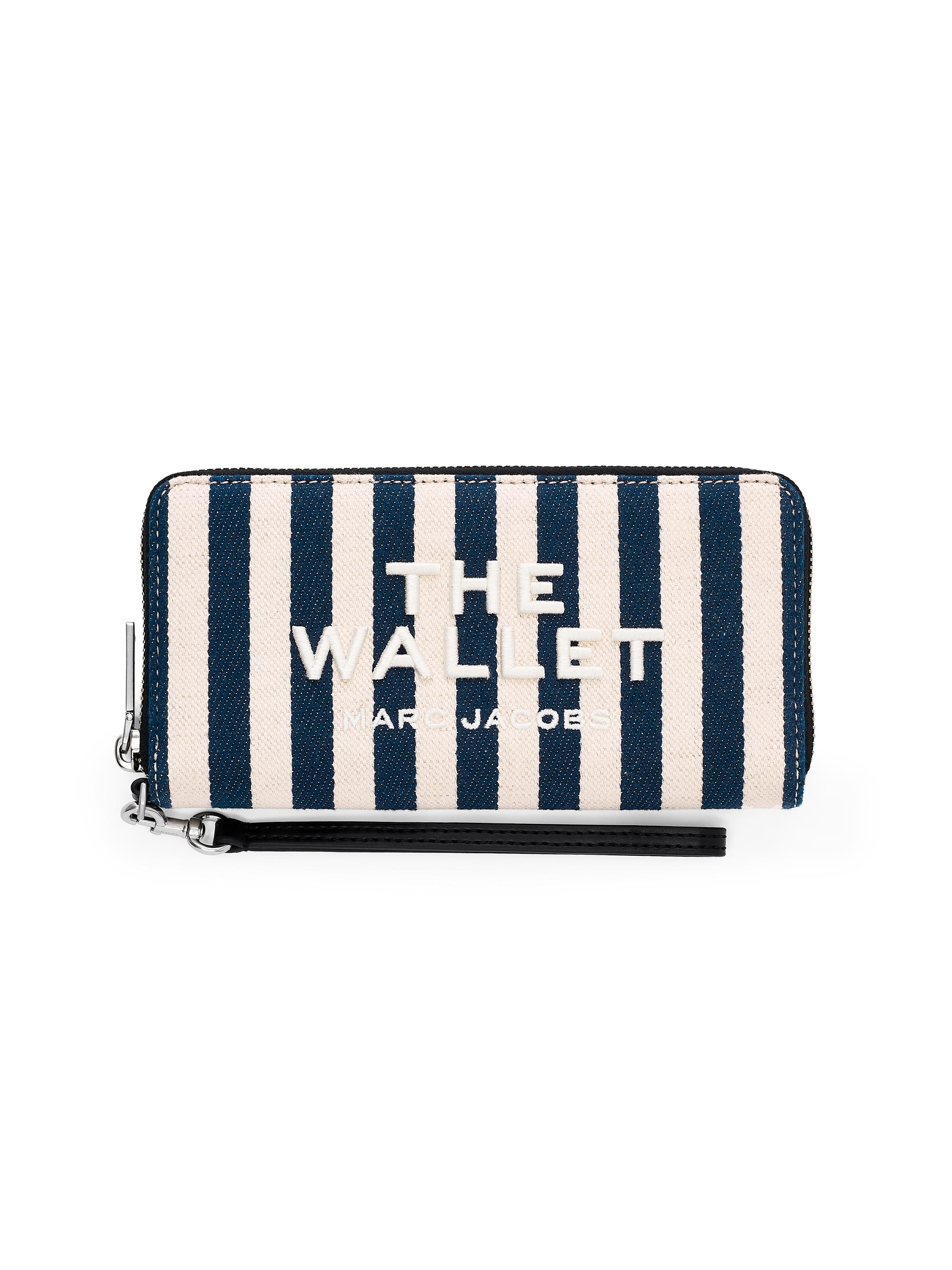 Marc Jacobs Women's Striped Canvas Wallet - Blue Sea Multi