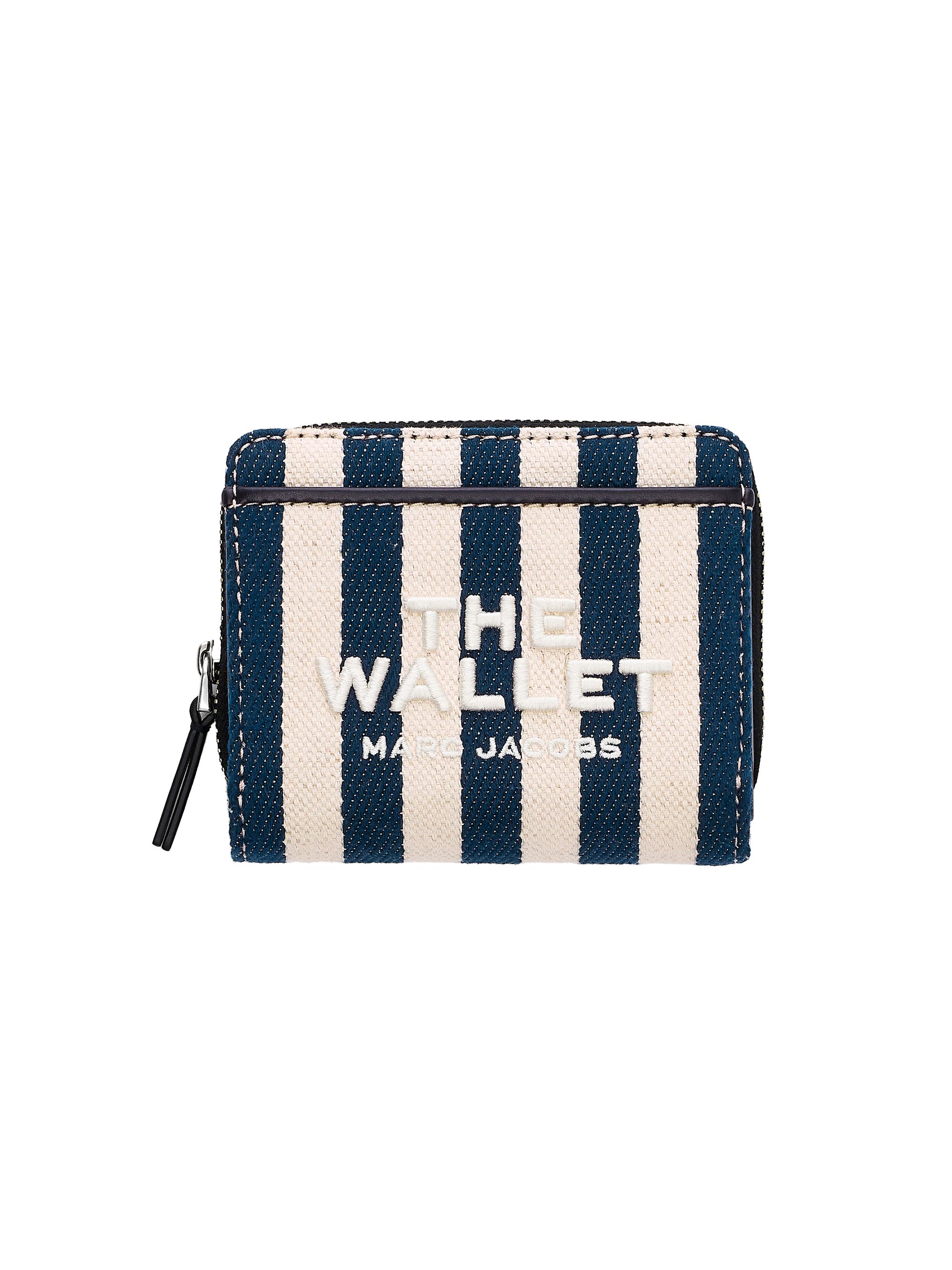 Marc Jacobs Women's Mini Striped Canvas Wallet - Blue Sea Multi