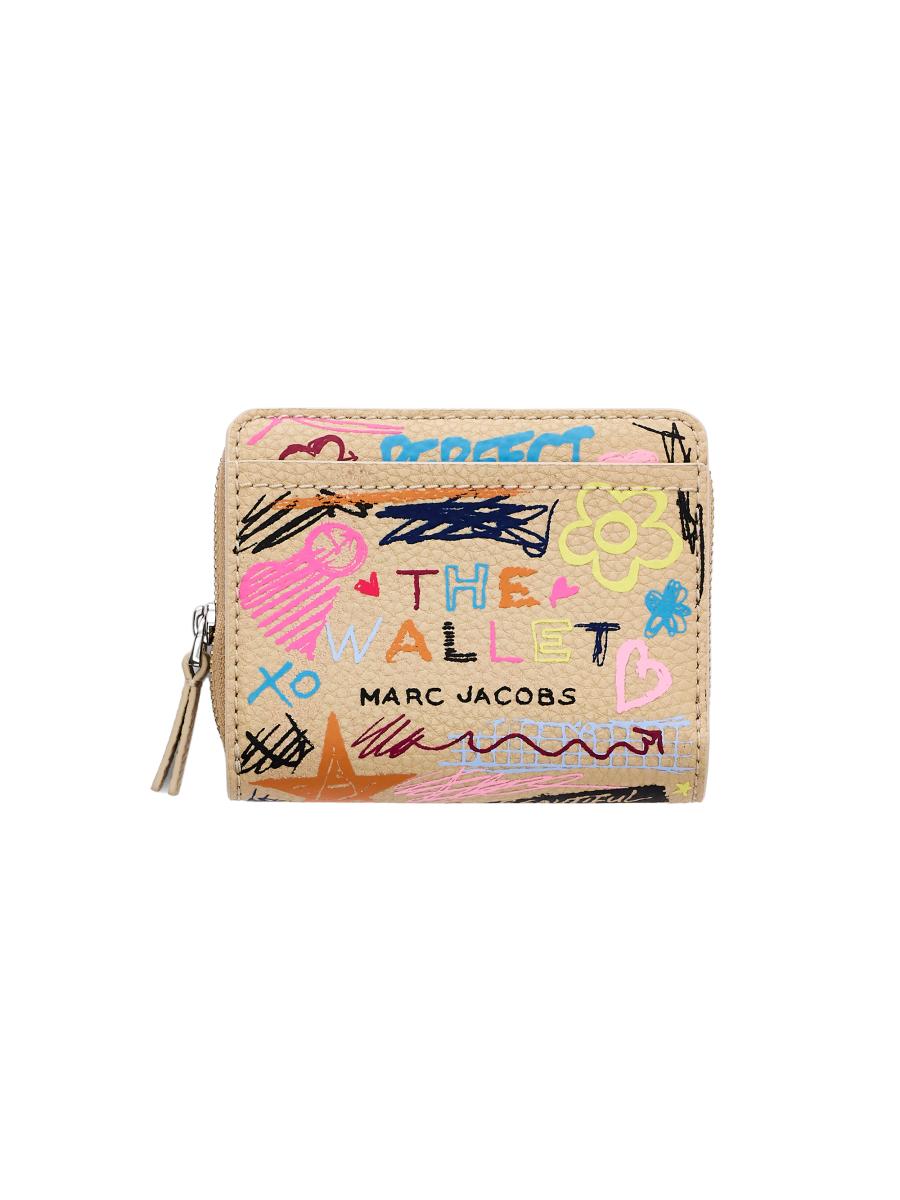 Marc Jacobs The Punk Scribble Mini Leather Wallet | Saks Fifth Avenue