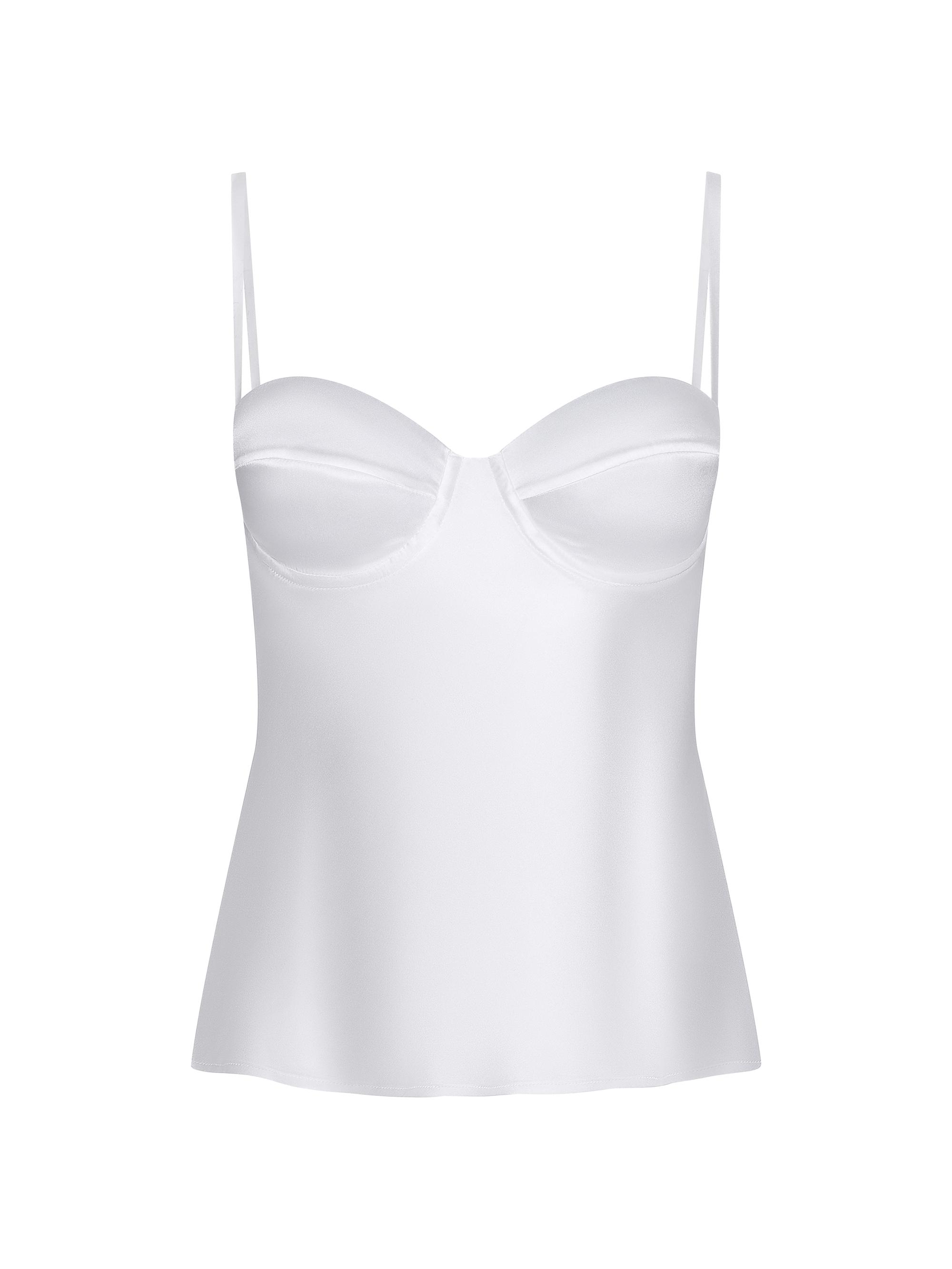 L'AGENCE Women's Orlina Silk Camisole - White