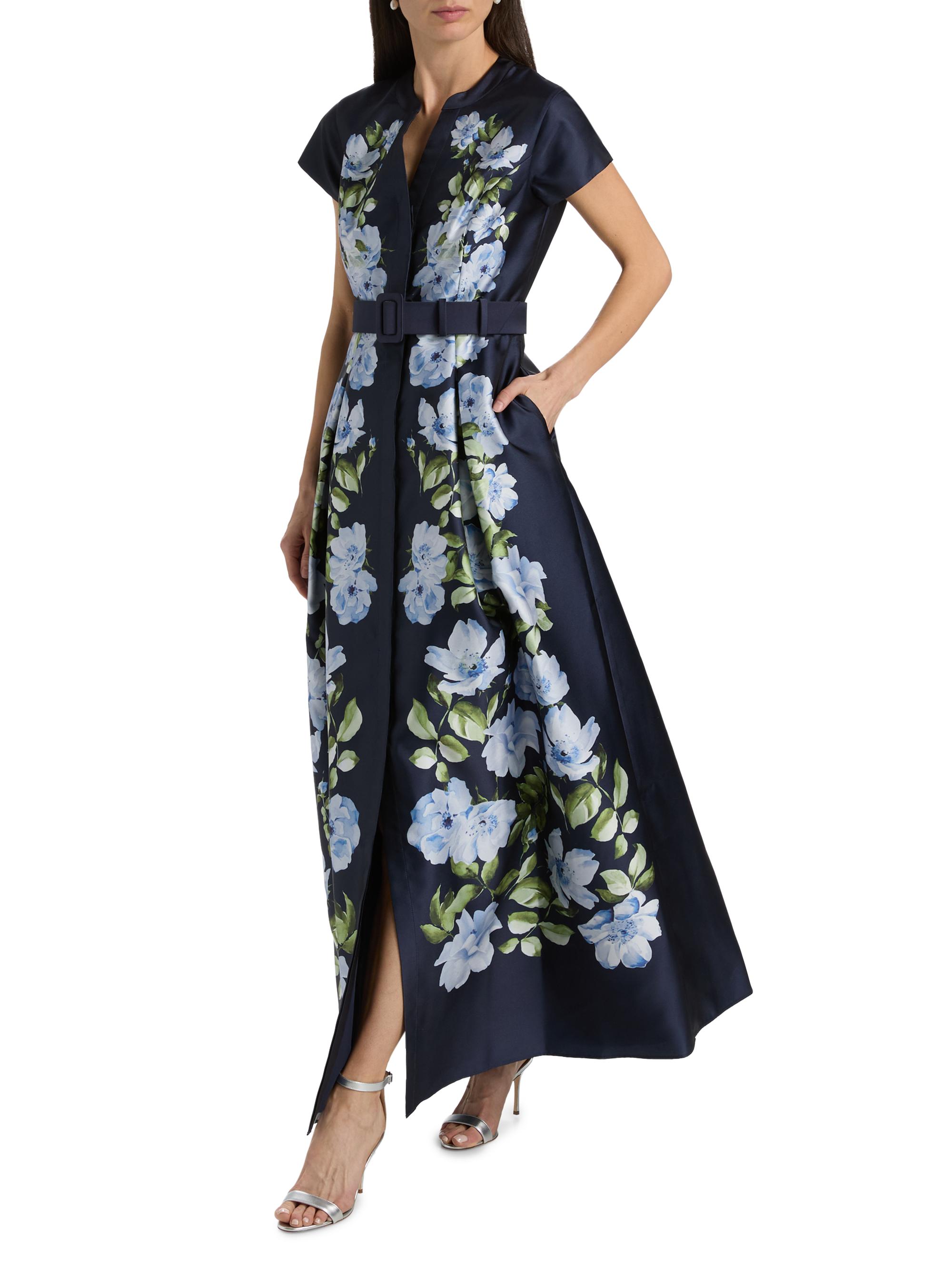 住*太様 imozonsavingclothing SAKURA MIKADO SACHIN BABI Marta Floral Mikado Gown | Saks Fifth Avenue