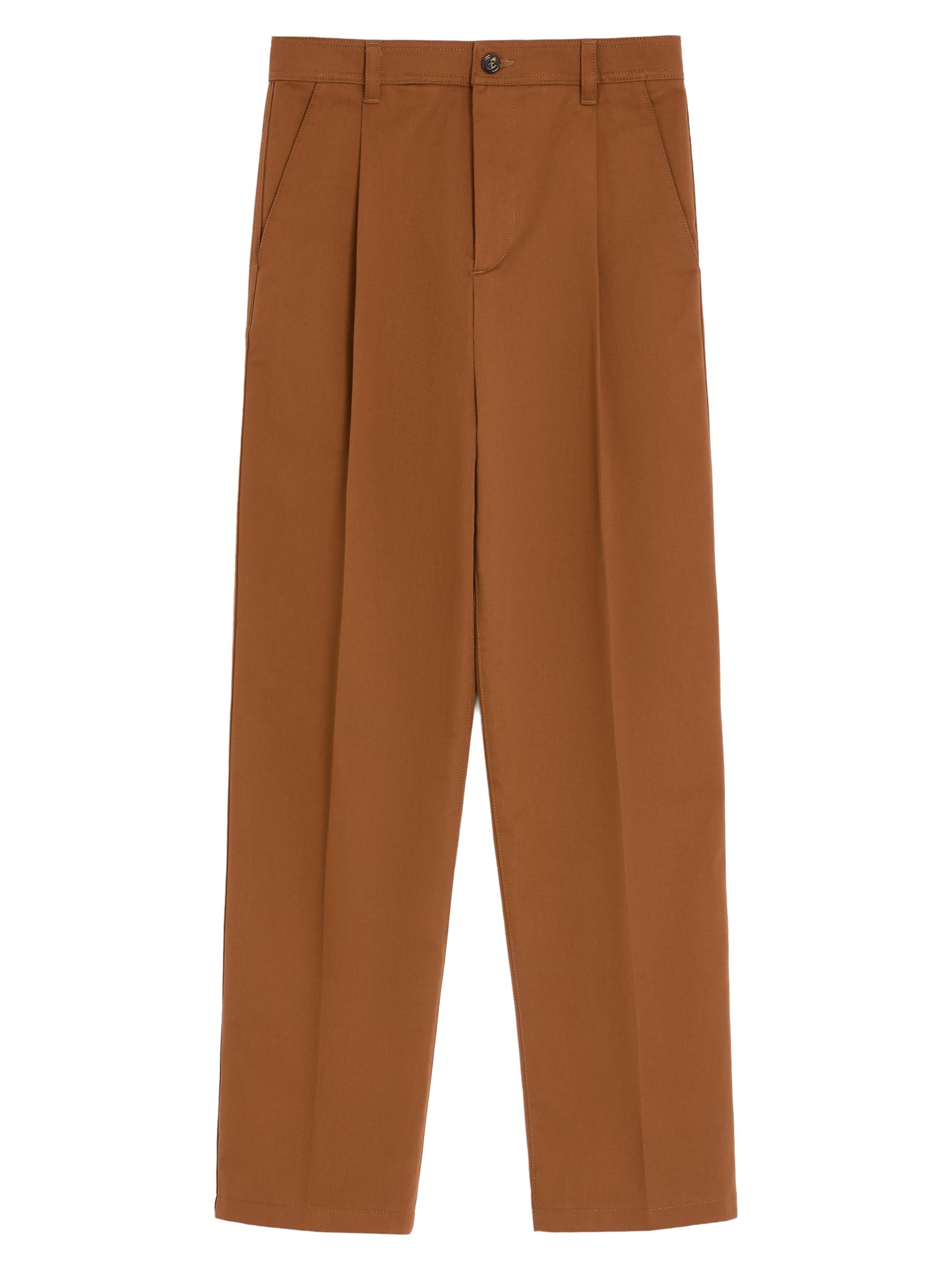 Valentino Garavani Men's Pants in Cotton Gabardine - Chocolate