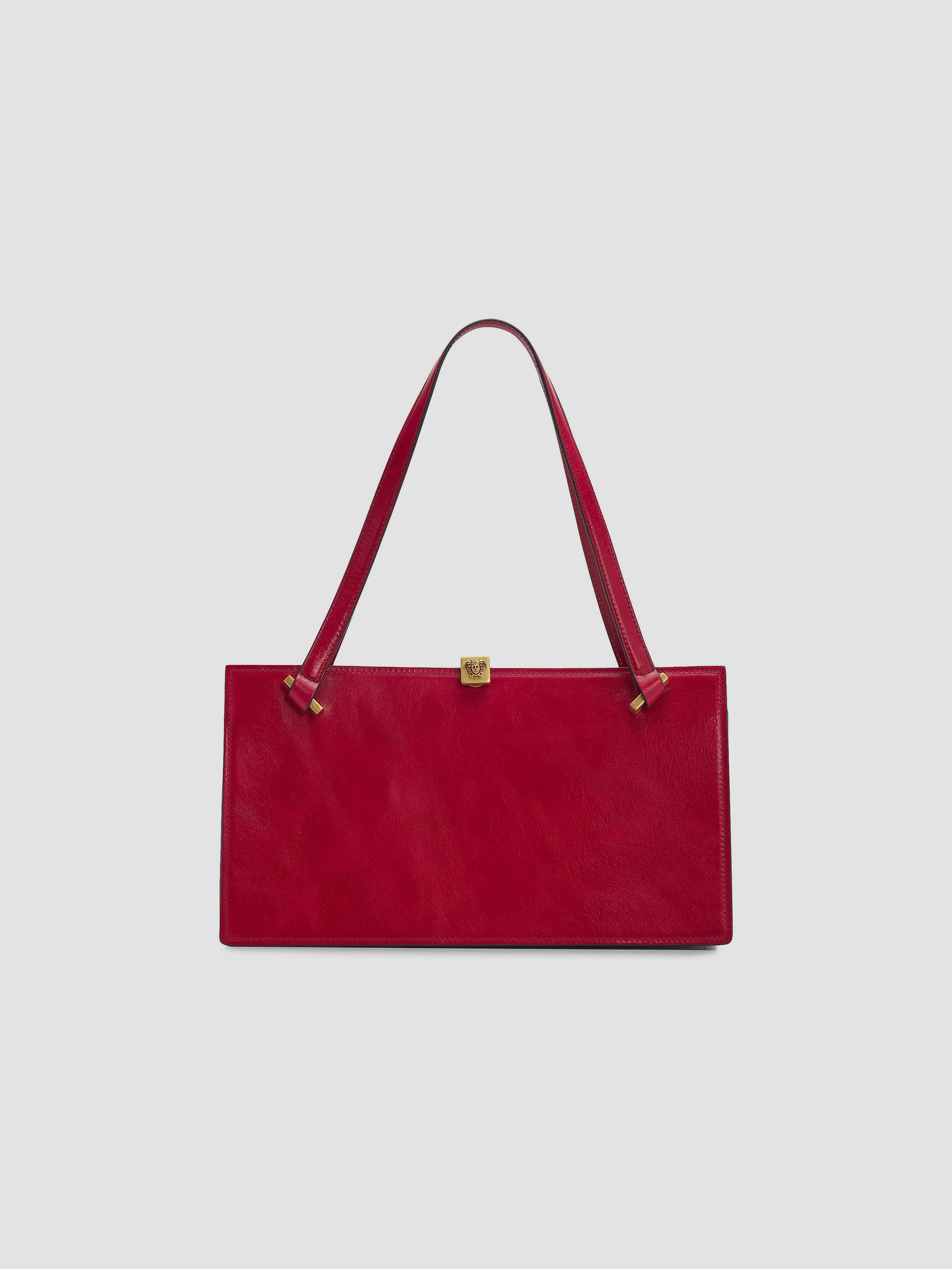 Versace Women's La Vacanza Severine Leather Tote - Fire | Thumbnail 7