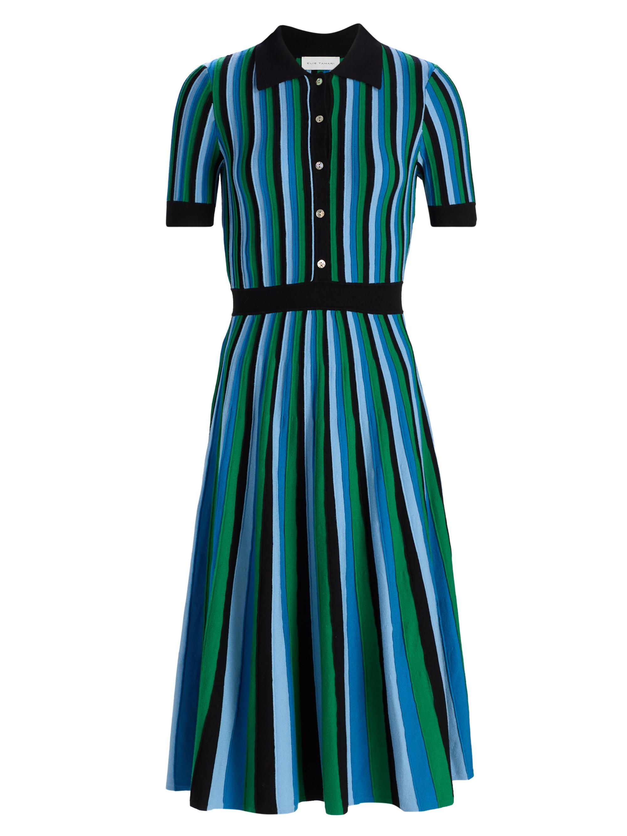 The Ana Striped Knit Midi-Dress