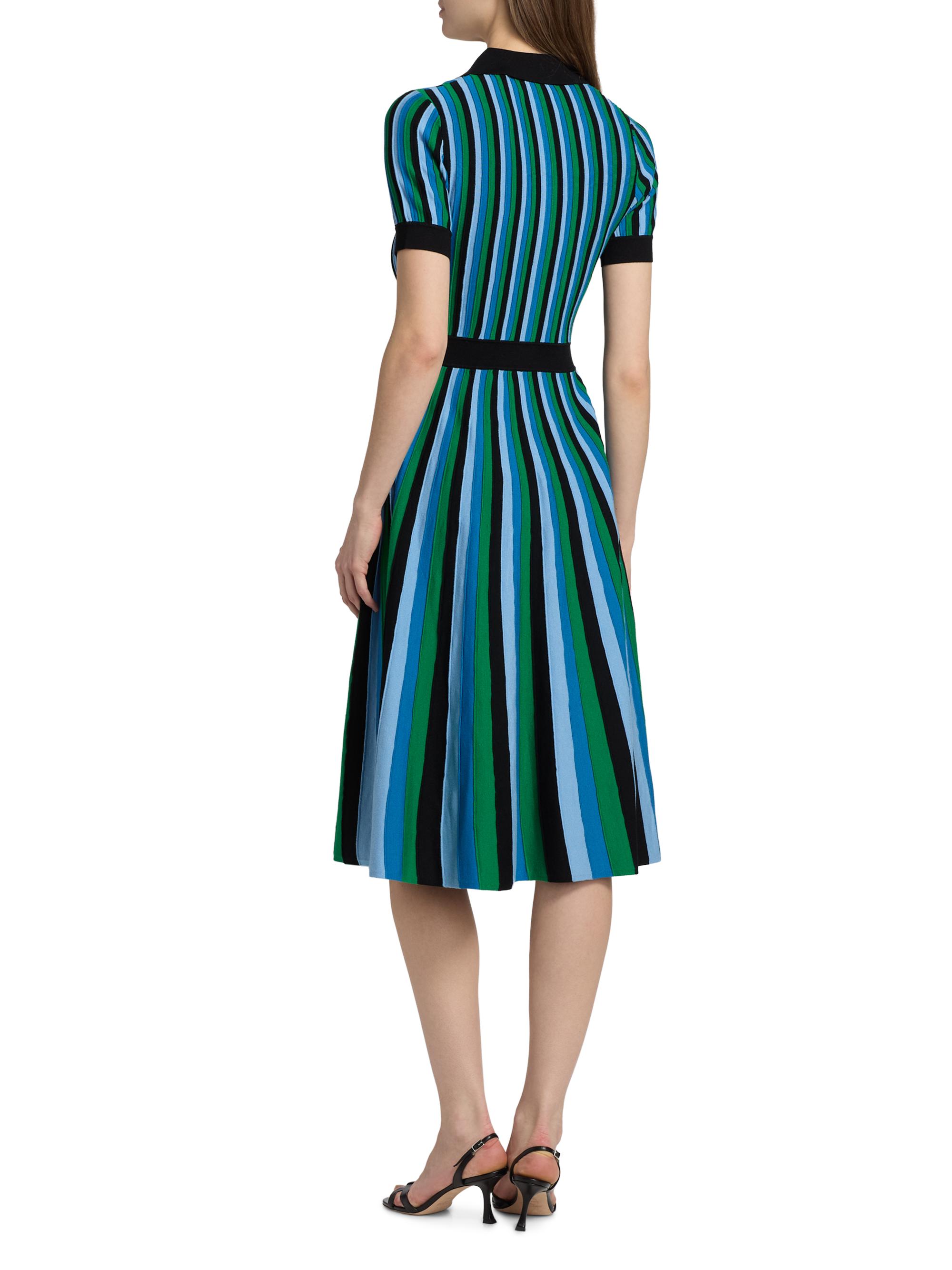Elie Tahari The Ana Striped Knit Midi-Dress | Saks Fifth Avenue