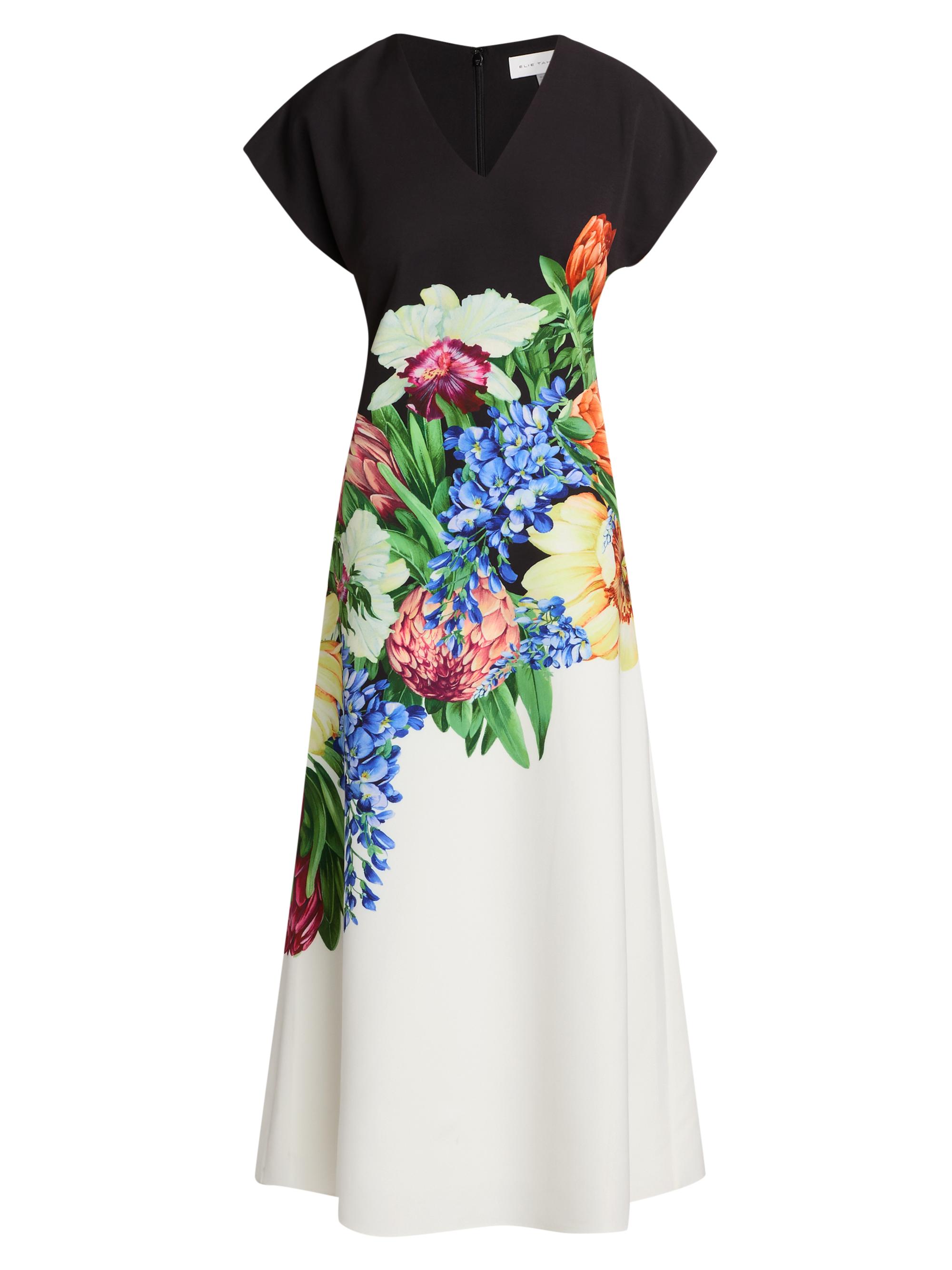 The Iris Spring Meadow Floral Midi-Dress
