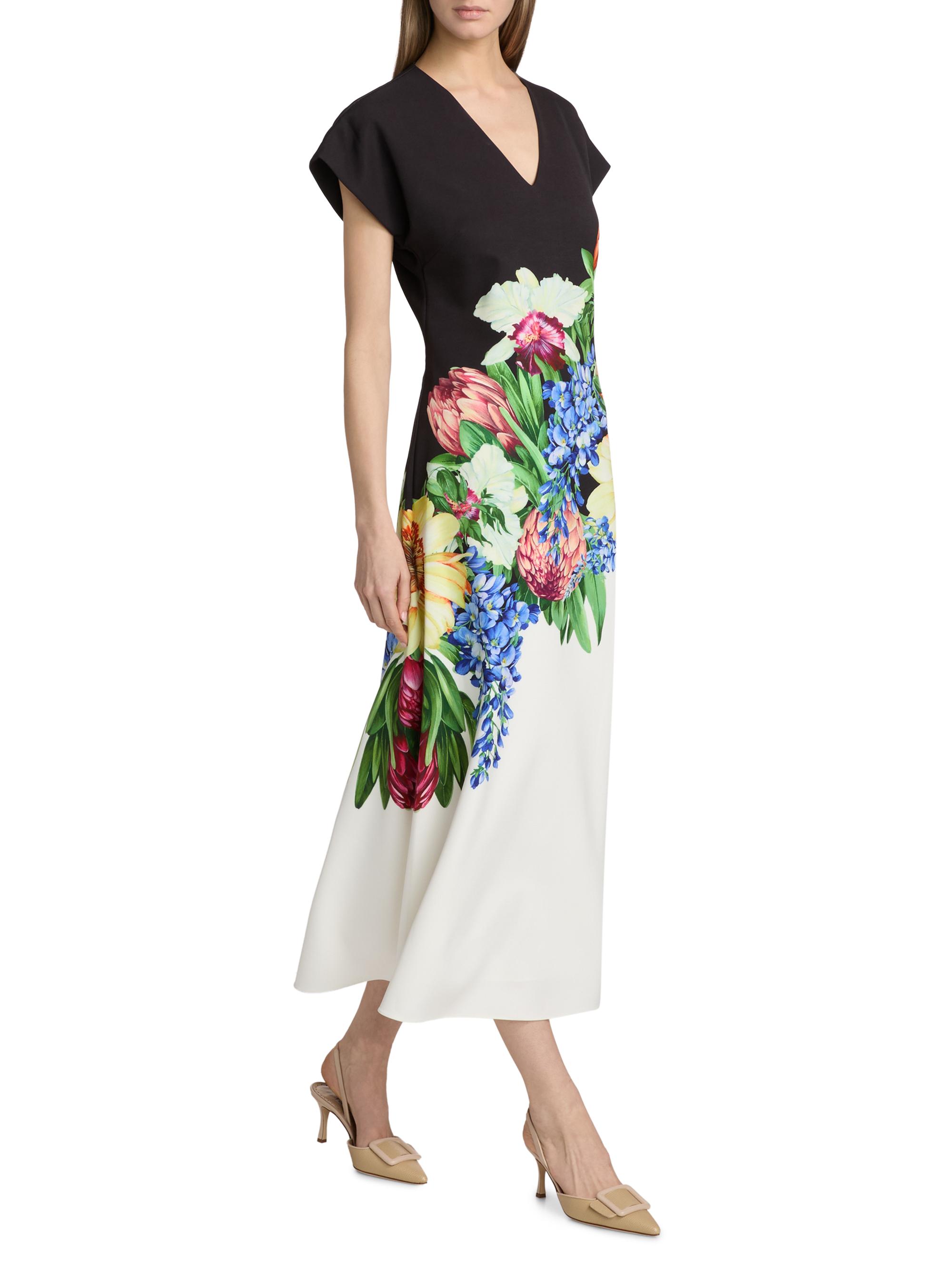 meadow floral pleated wrap dress Oak Meadow Dresses | Nwt Oak Meadow Rosamund Wrap Dress | Color: Cream/Pink | Size: M