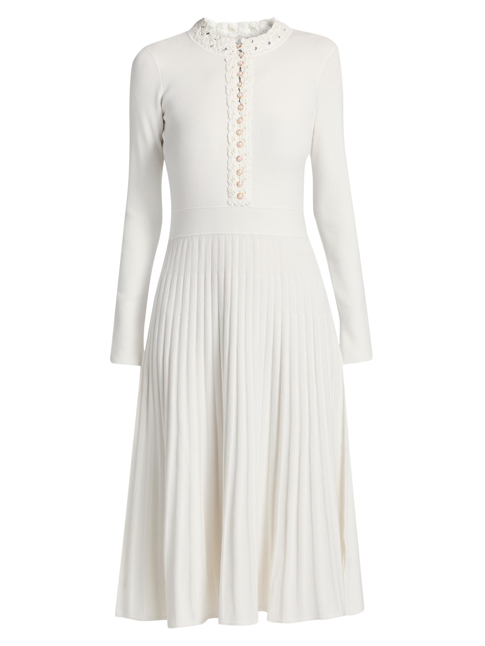 The Jan Pleated Midi-Sweaterdress