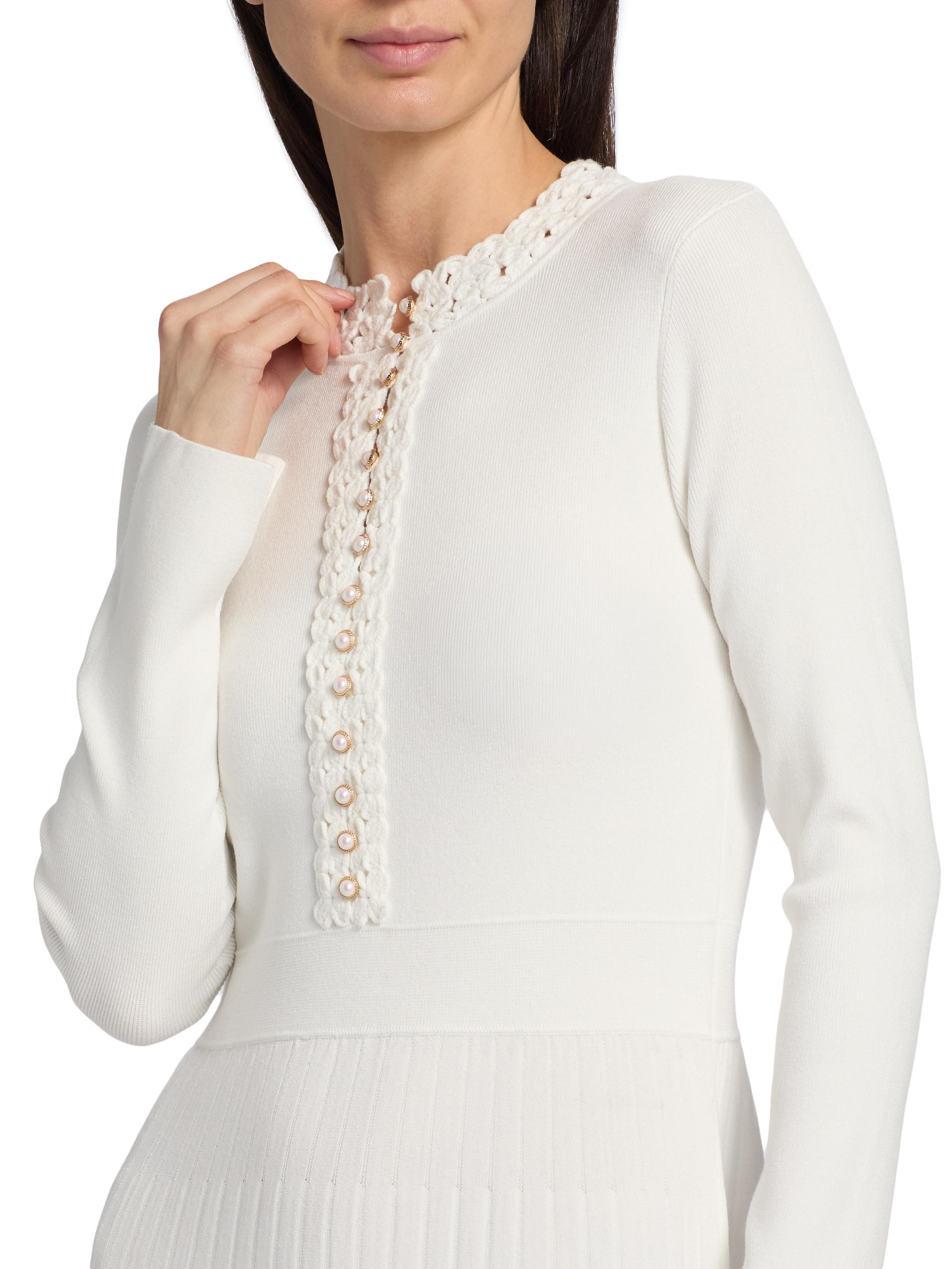 Elie Tahari The Jan Pleated Midi-Sweaterdress | Saks Fifth Avenue