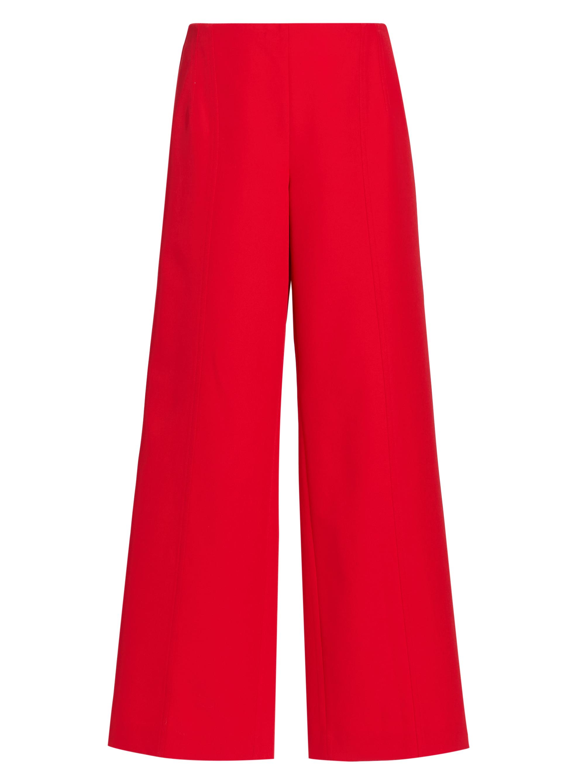 Elie Tahari Women's The Julia Pleated Wide-Leg Trousers - Poppy Glow