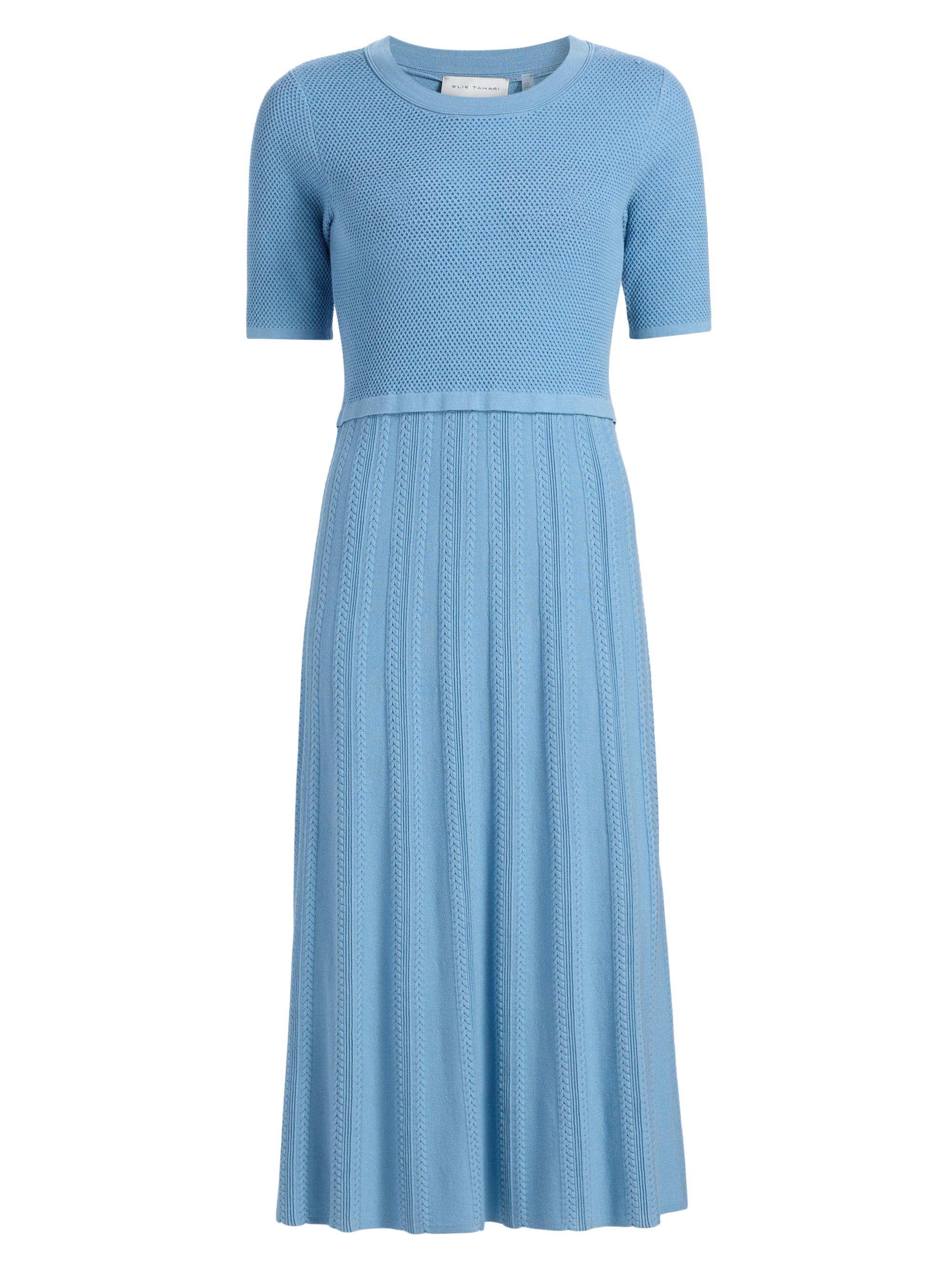Elie Tahari Women's The Vesper Cable-Knit Sweaterdress - Fountain Blue