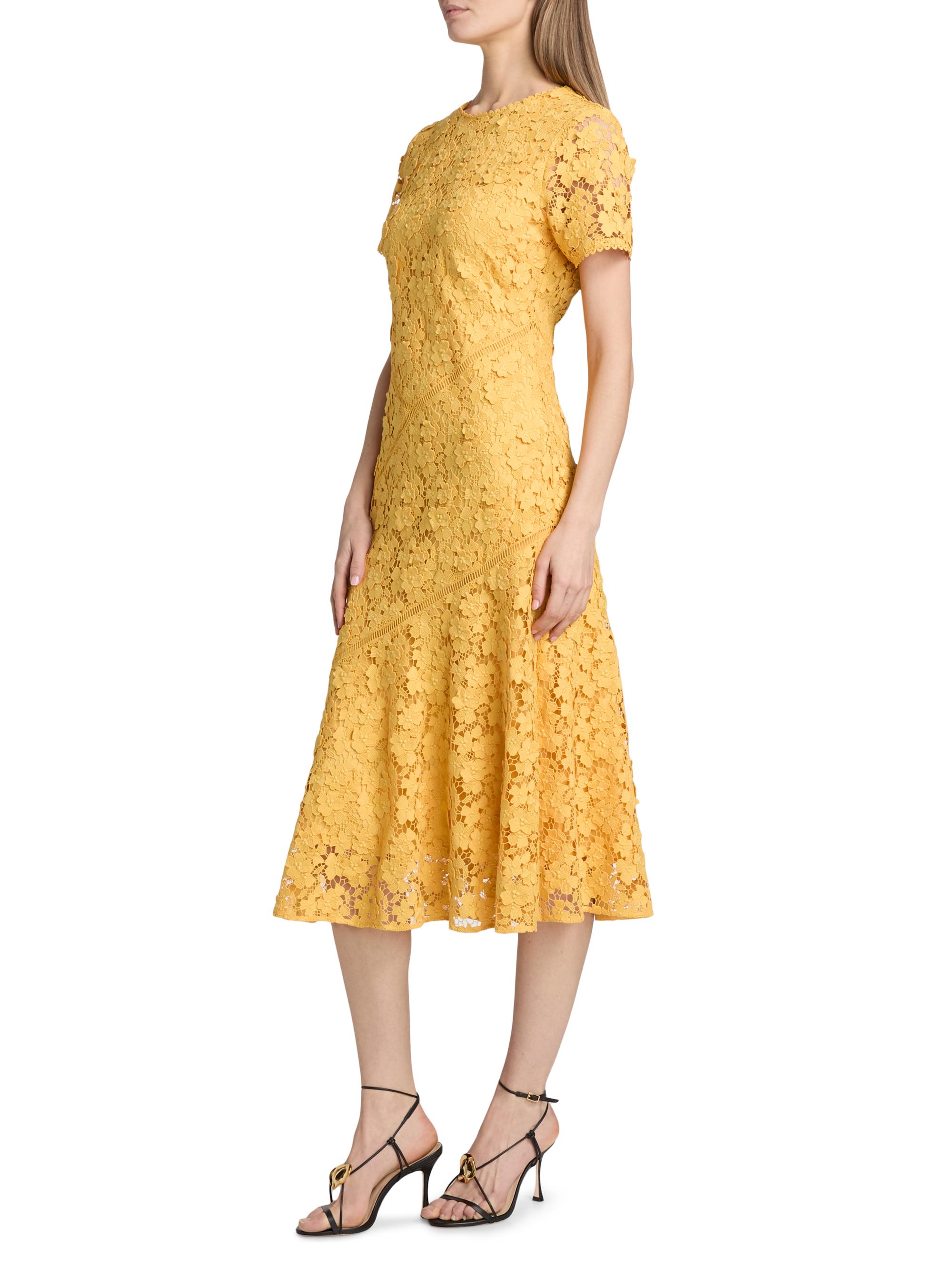tahari floral lace dress Elie Tahari
