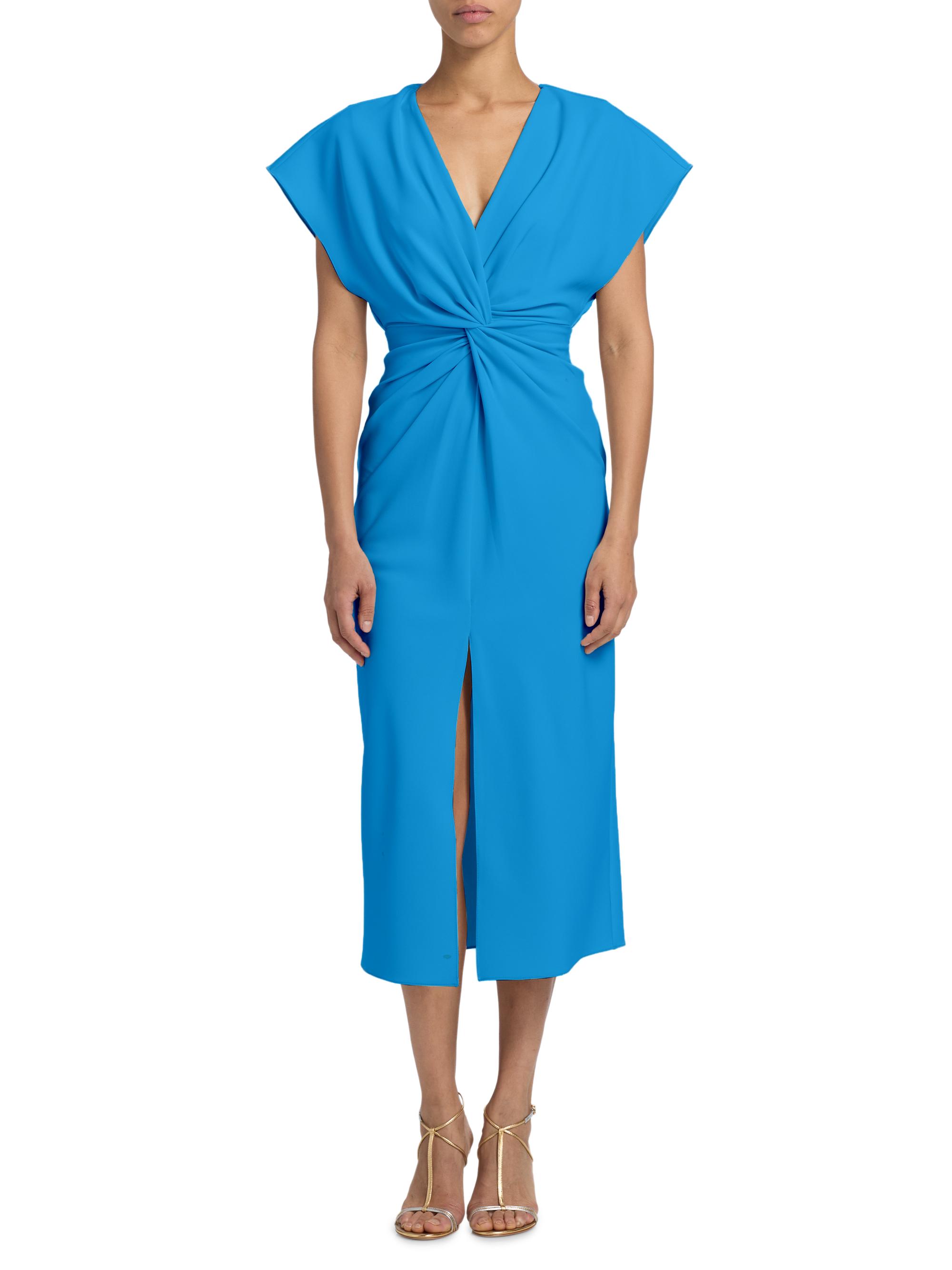 Prabal Gurung Jackie Twist-Front Midi-Dress | Saks Fifth Avenue