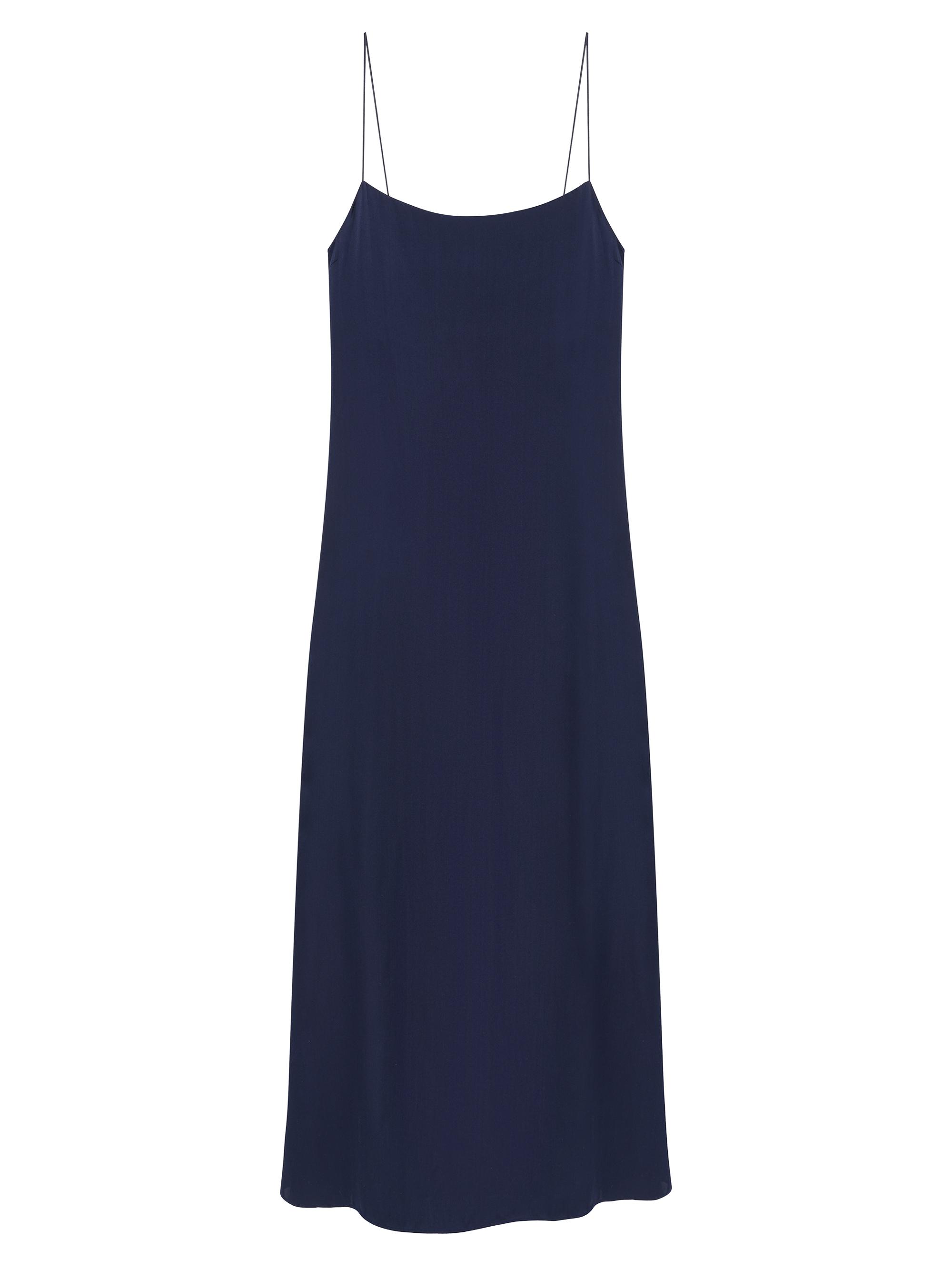 Anine Bing Women's Mae Silk-Blend Maxi Dress - Navy