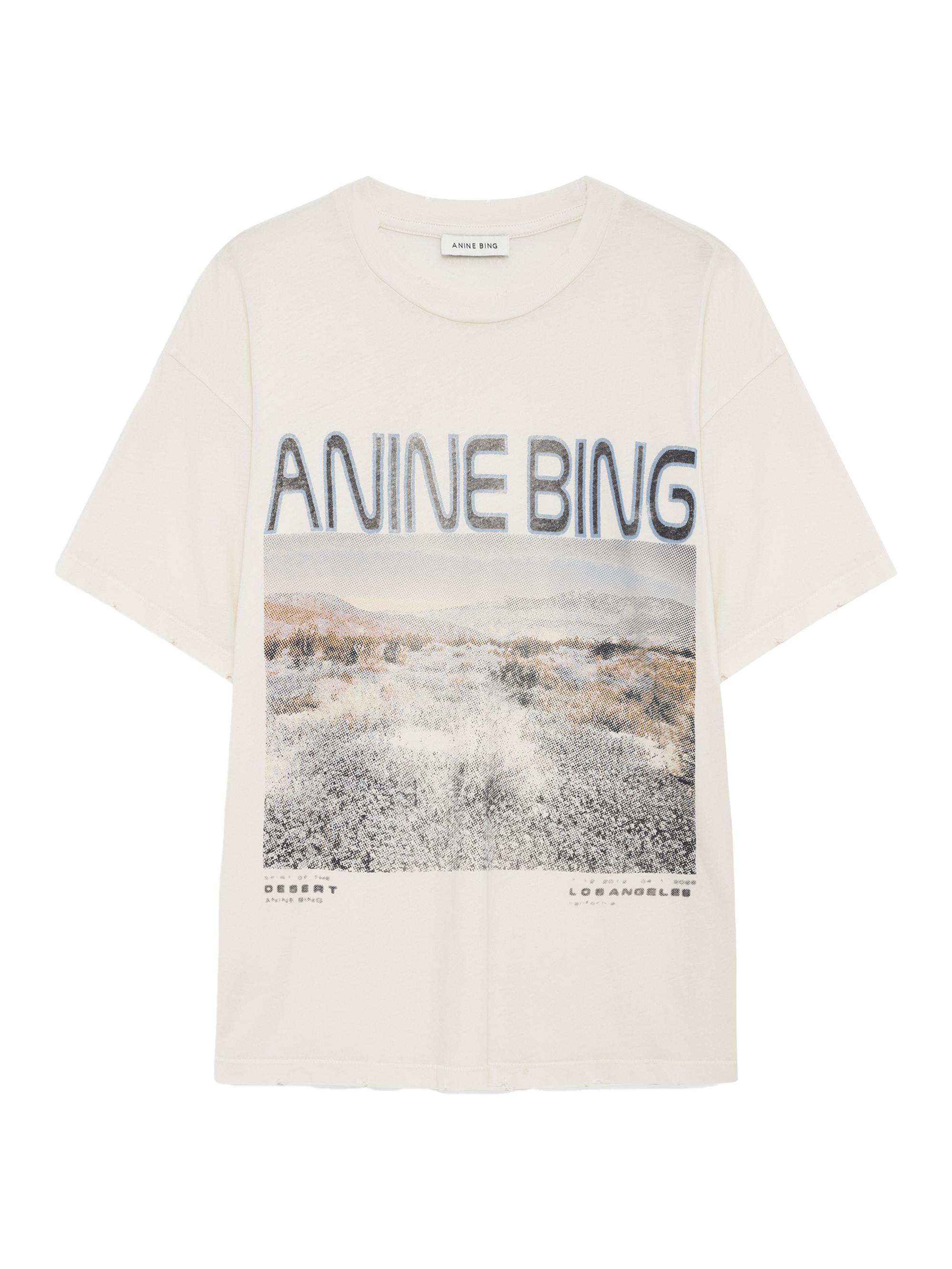 Anine Bing Women's Cade Wildflowers Cotton T-Shirt - Off White