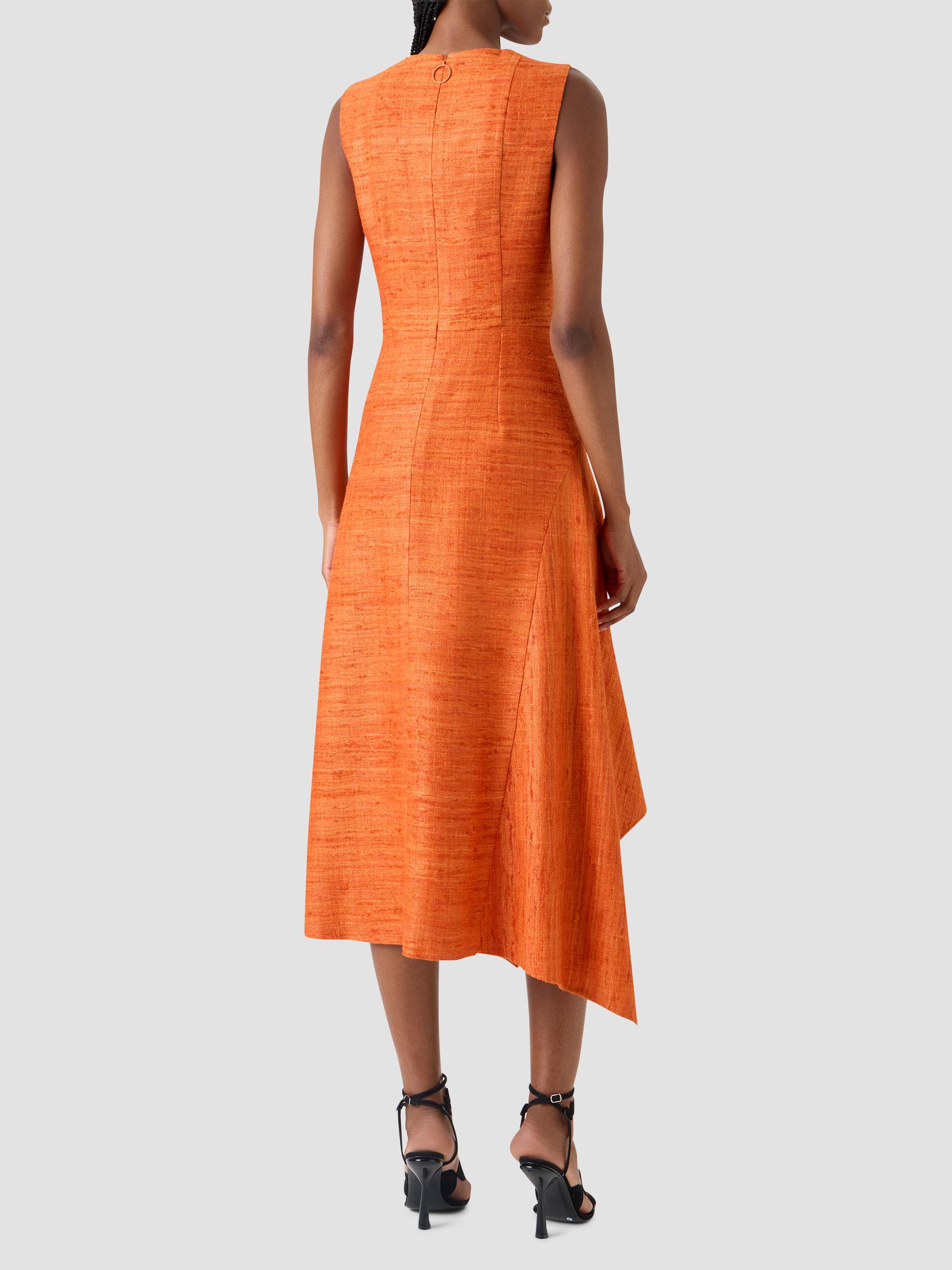 raw silk sheath dress Summer Silk Dress Ladies Cowl Neck Pure Silk Slip Dress