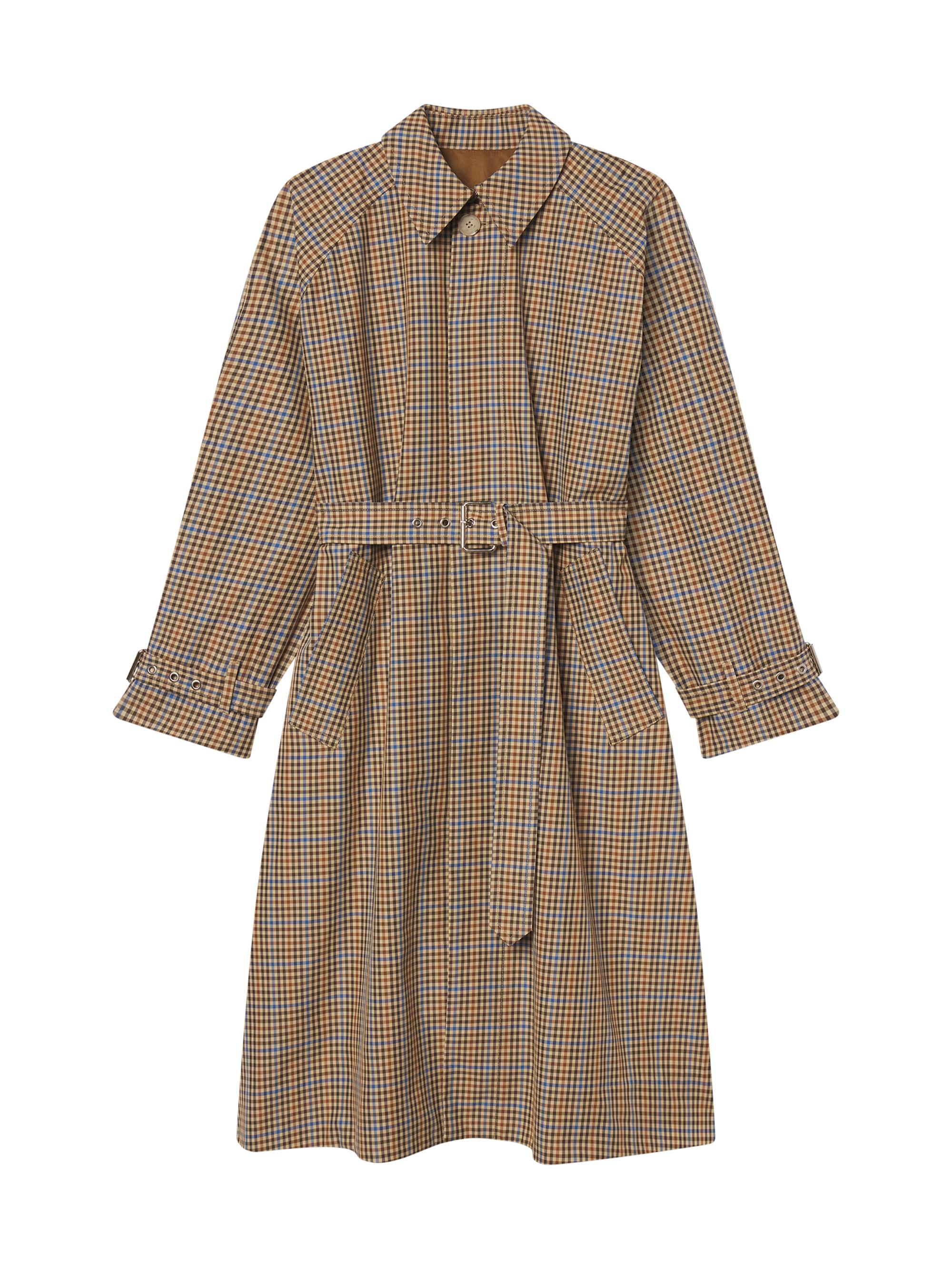 Isabel Marant Étoile Gabriel Check Wool-Blend Coat | Saks Fifth Avenue