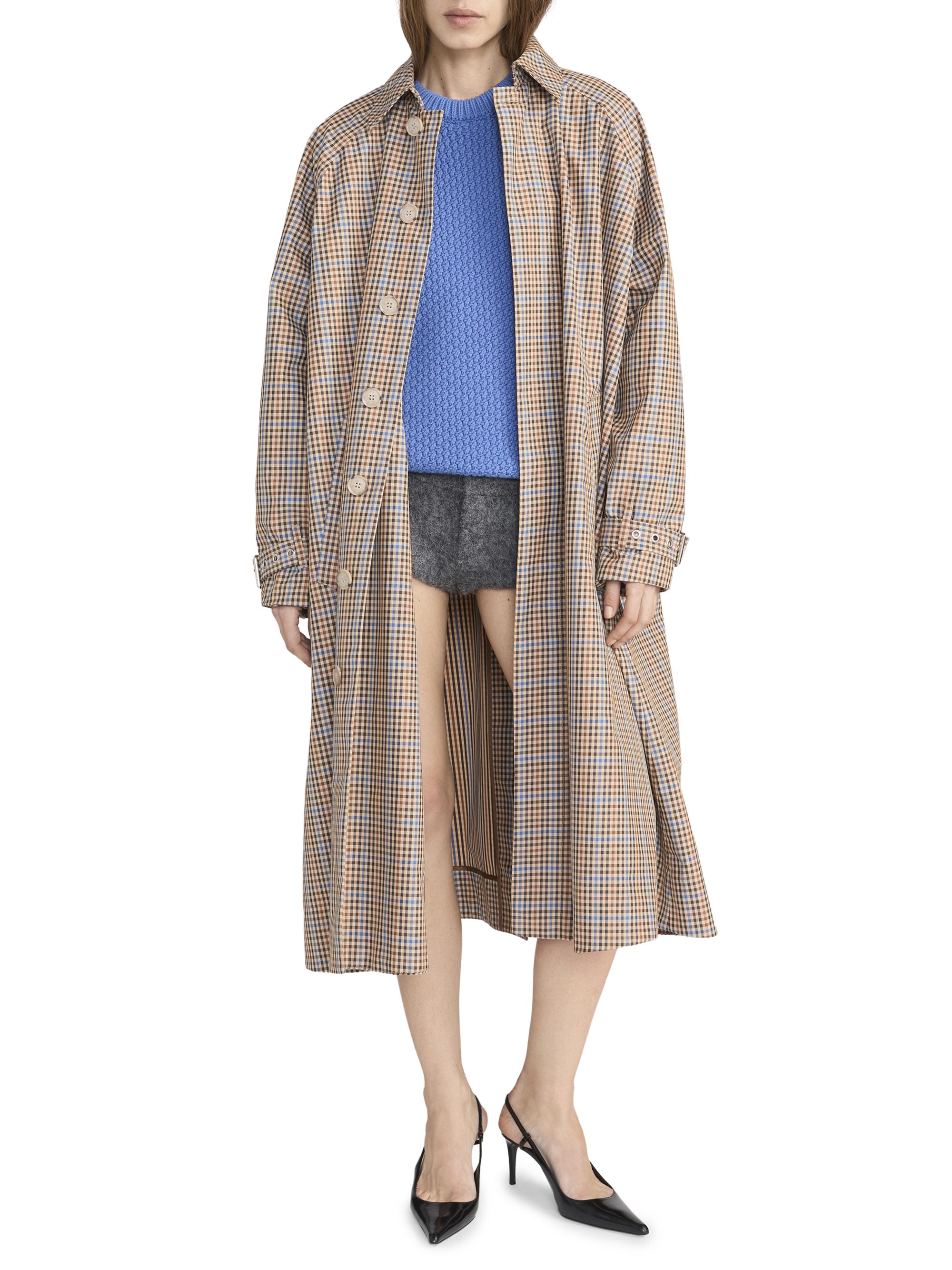 FRAME Women's The Plaid Mac Coat - Mocha Check