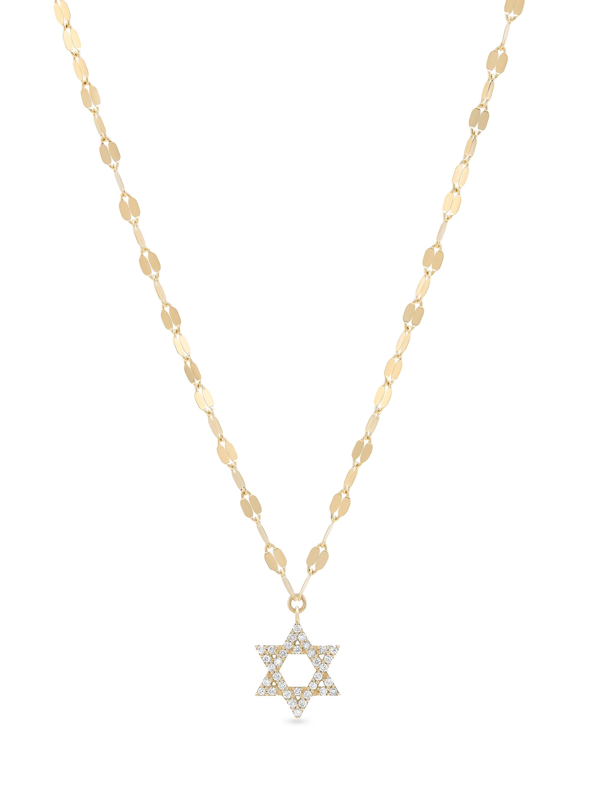Lana Women's 14K Yellow Gold & 0.09 TCW Diamond Star Of David Pendant Necklace - Yellow Gold