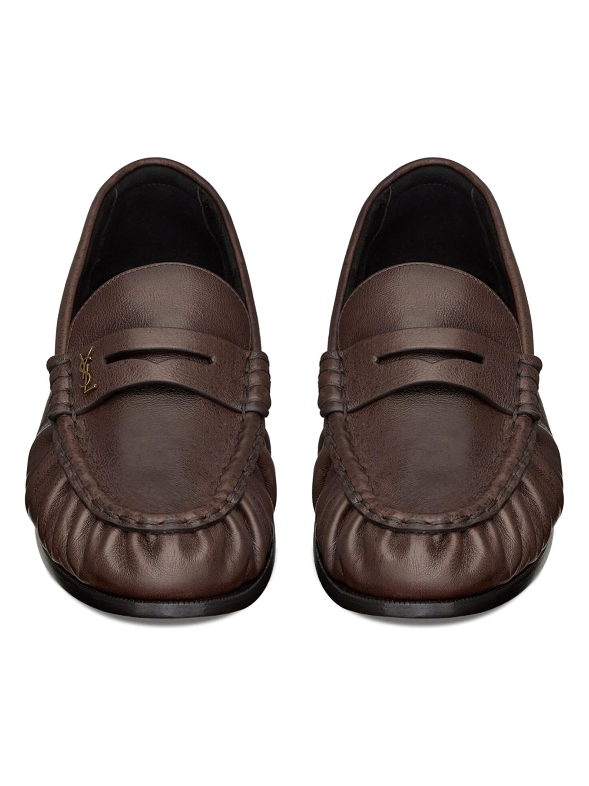 Saint Laurent Le Loafers Supple in Matte Leather | Saks Fifth Avenue