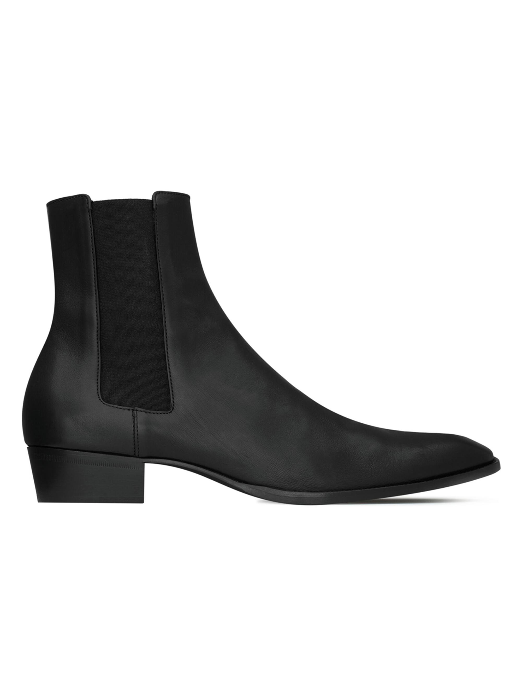 Saint Laurent Wyatt Chelsea Boots in Smooth Leather | Saks Fifth