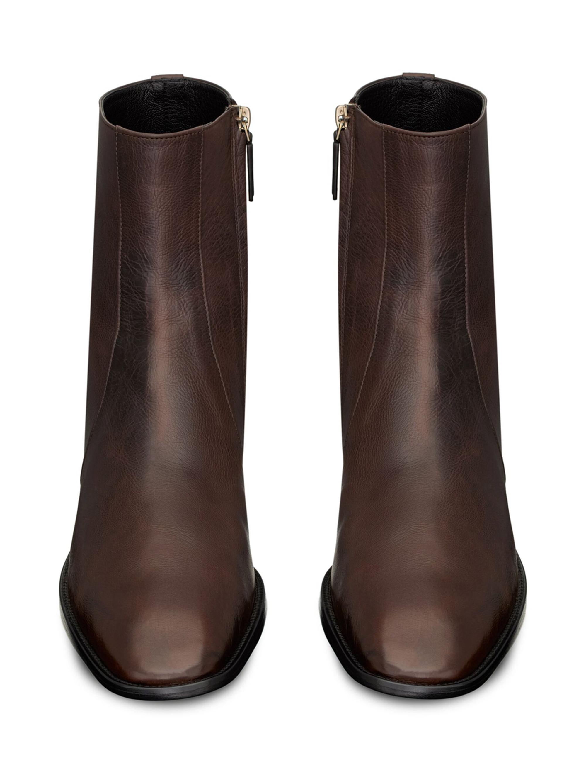 Saint Laurent Stanton Boots in Grained Leather | Saks Fifth Avenue
