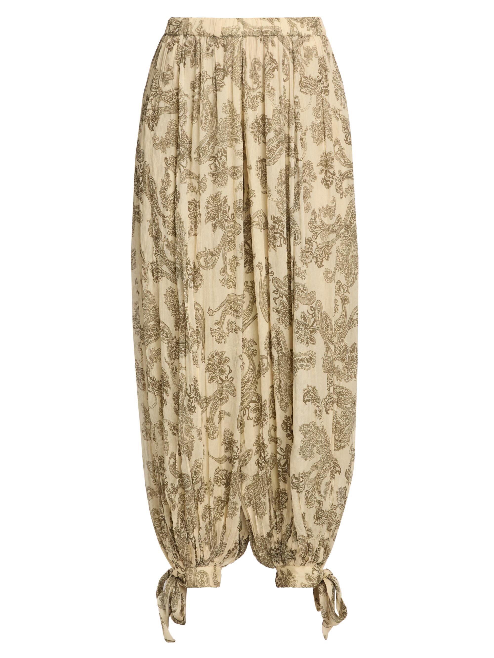 Hemant & Nandita Women's Printed Tie-Cuff Harem Pants