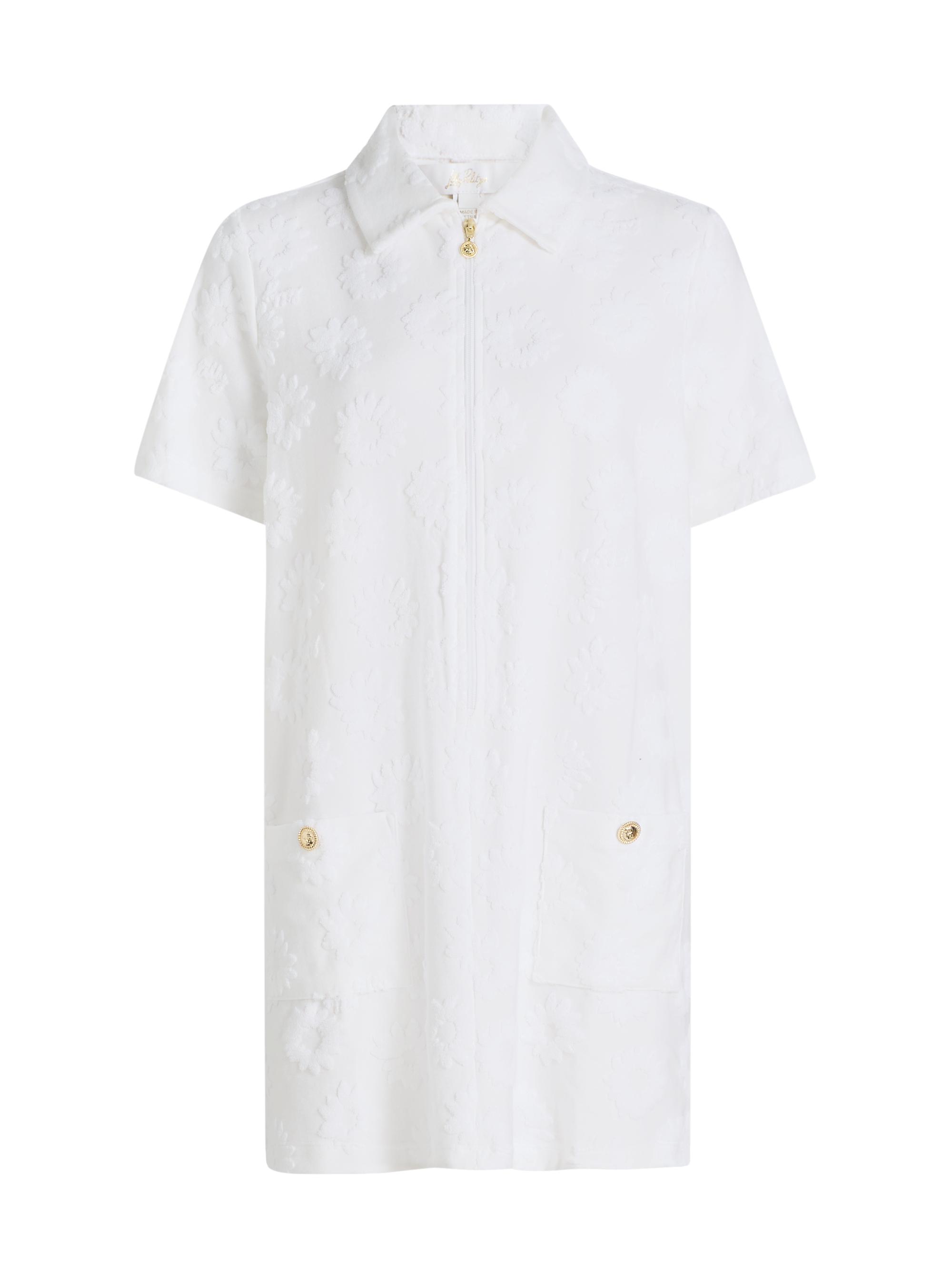 Brayton Embroidered Towel Terry Dress