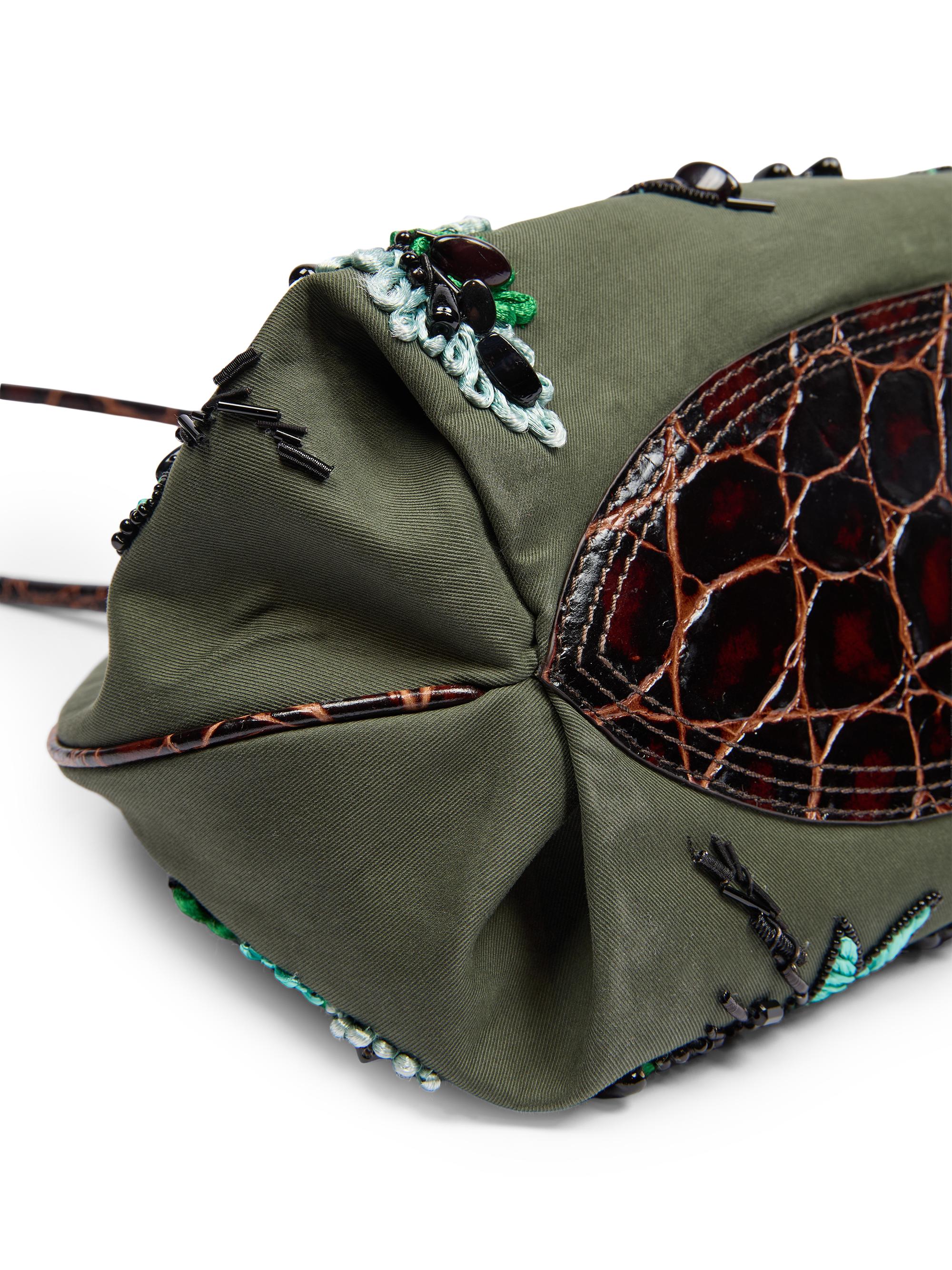Dries Van Noten Women's Medium Embroidered Cotton Clutch - Bottle | Thumbnail 7